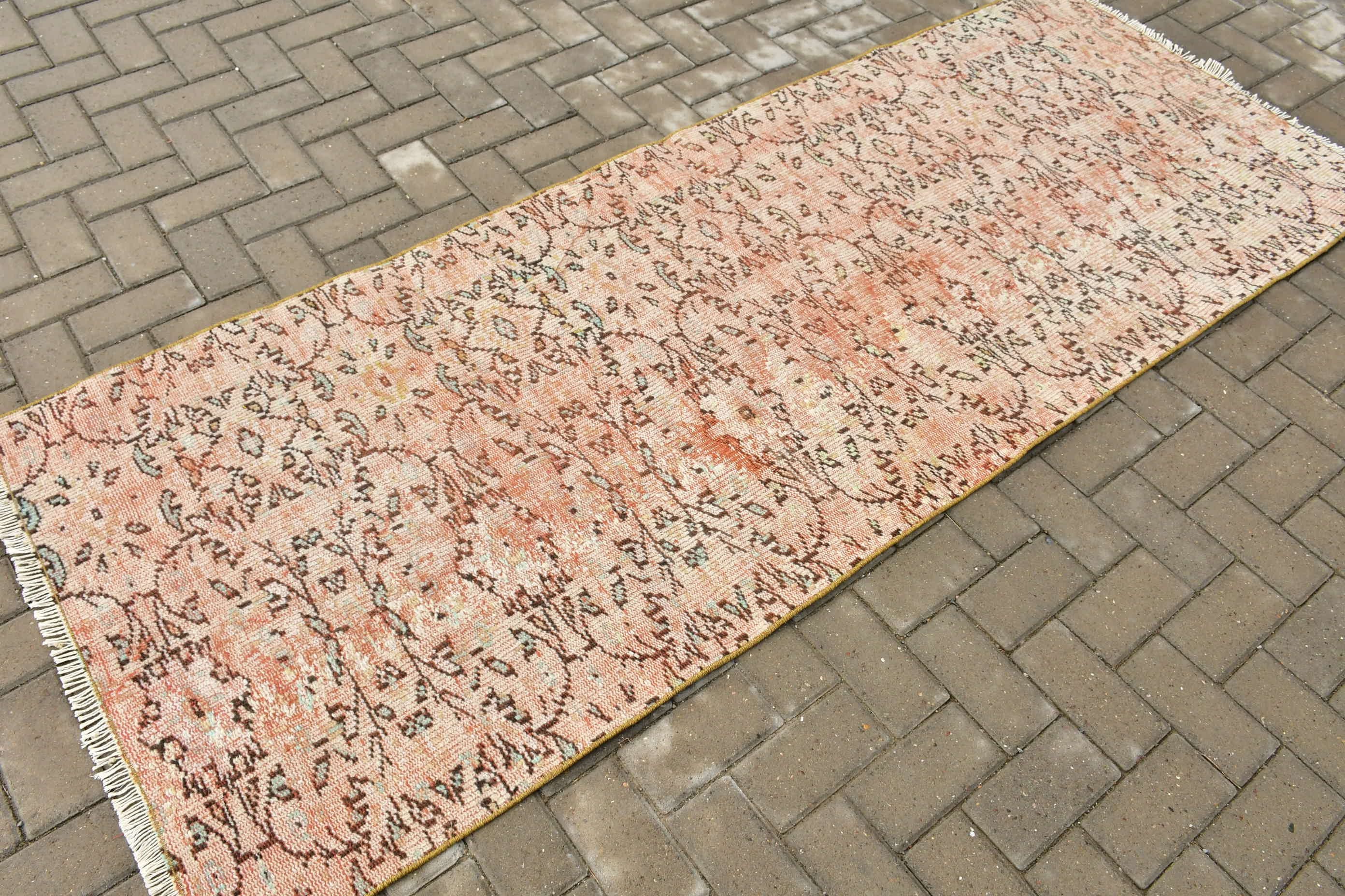 Vintage Rug, Stair Rug, Brown Floor Rug, Rugs for Corridor, Turkish Rug, Moroccan Rug, Bedroom Rug, Hallway Rugs, 3.1x8.1 ft Runner Rug