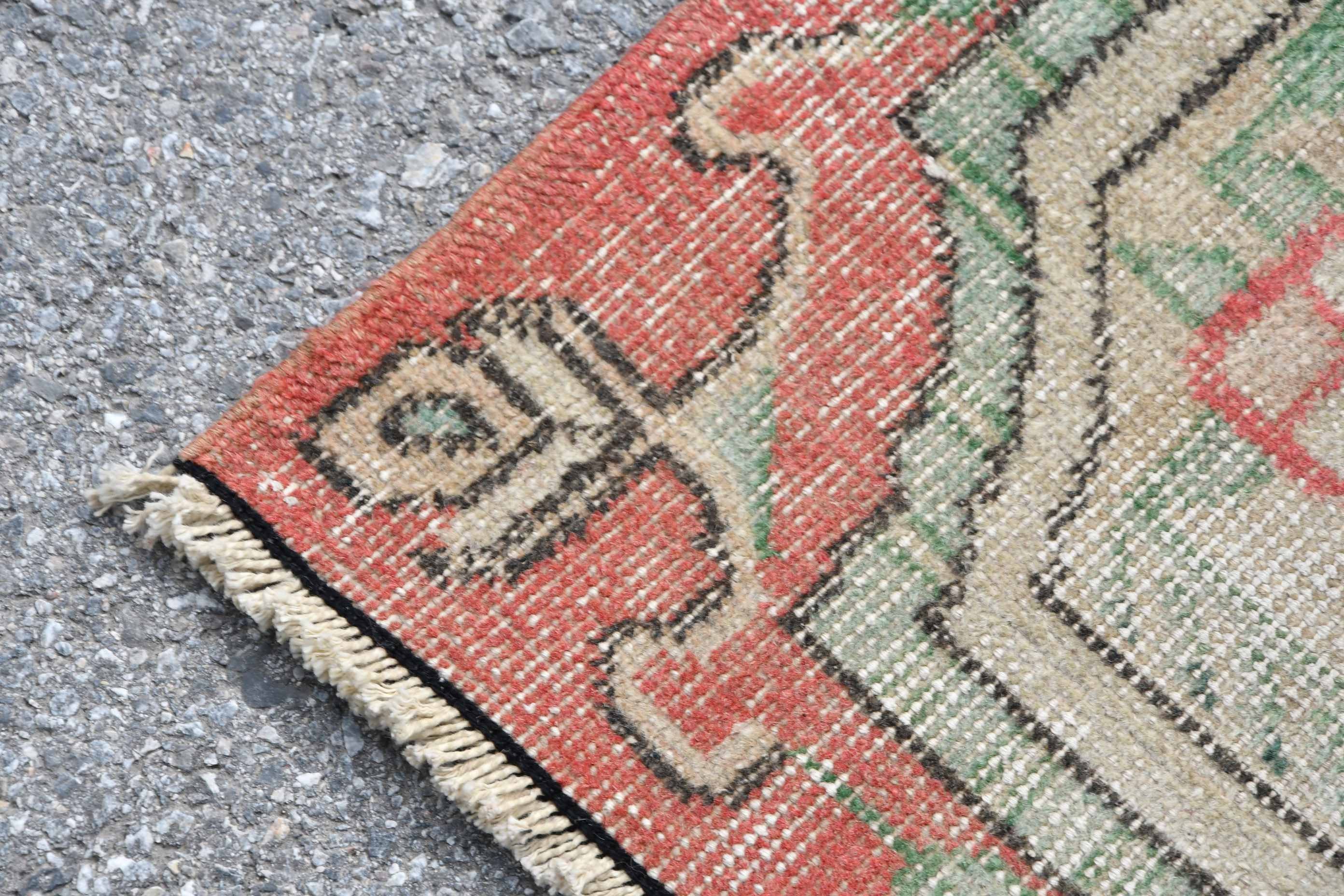 Oriental Rug, Rugs for Bedroom, Nursery Rugs, Vintage Rug, 3.7x7.3 ft Area Rug, Oushak Rug, Turkish Rug, Floor Rugs, Red Bedroom Rug