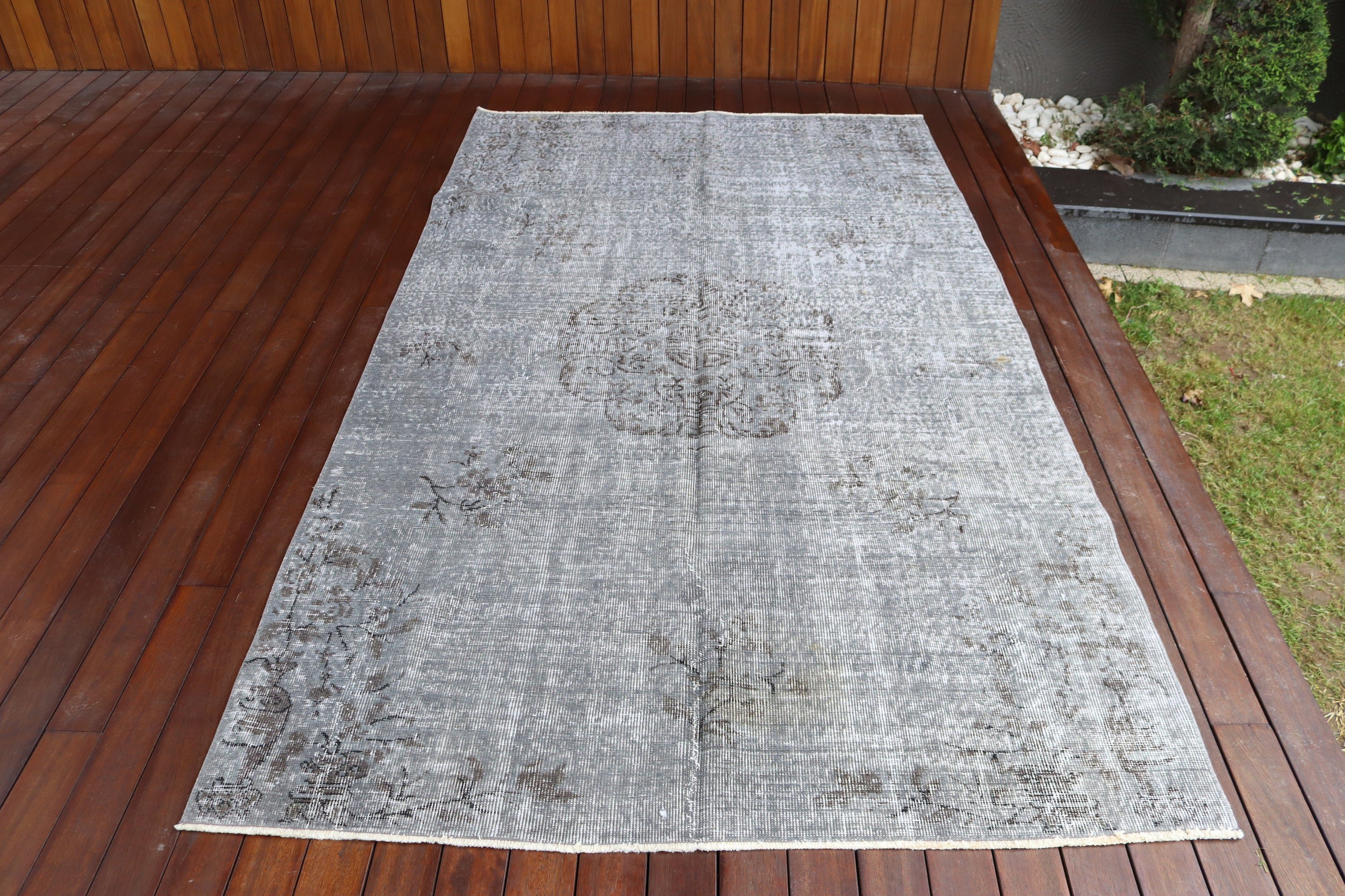 Vintage Halı, Egzotik Halı, Oturma Odası Halısı, Lüks Halılar, Türk Halısı, Büyük Boho Halıları, Yatak Odası Halısı, 4.8x8.4 ft Büyük Halılar, Gri Yatak Odası Halısı