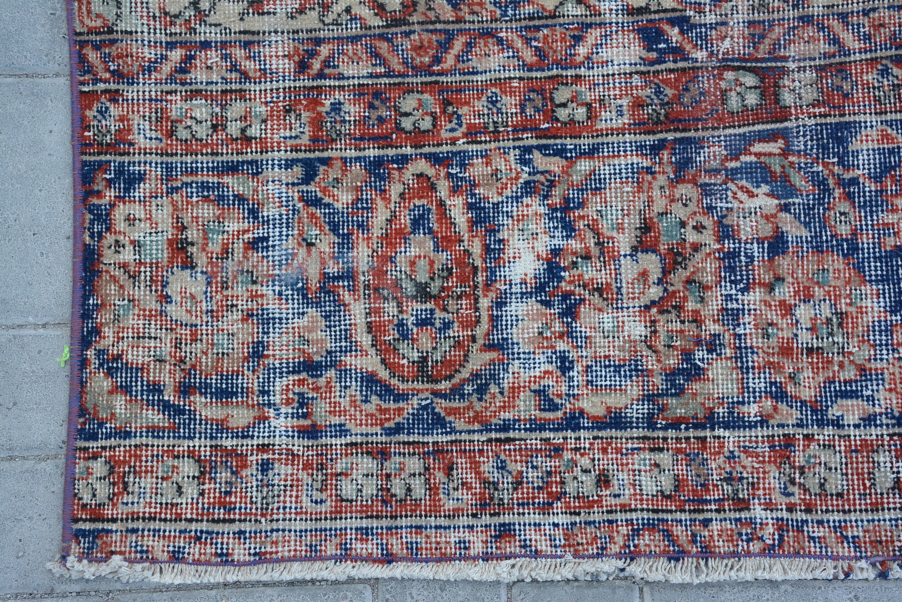 Living Room Rug, Rugs for Salon, Floor Rug, Dining Room Rug, Vintage Rugs, Cute Rug, 4.7x10.6 ft Large Rug, Oriental Rug, Turkish Rug