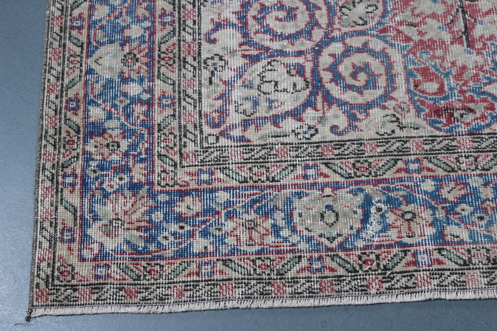 Yemek odası Halı, Türk Halı, Antik Halı, Yatak odası Halı, Salon Halı, Mavi Antik Halı, 162x273 cm Salon Halı, Salon Halı