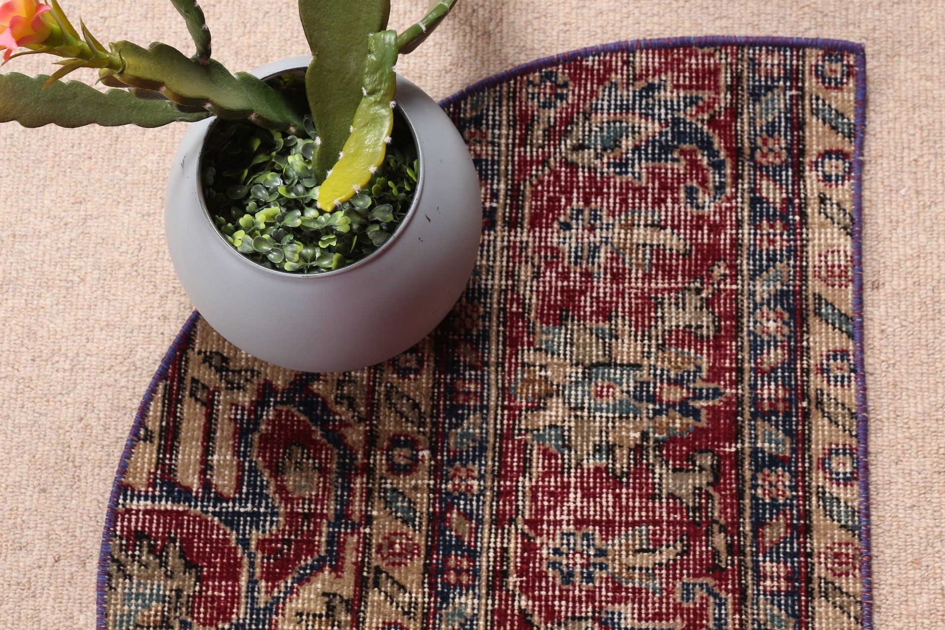 Red Kitchen Rug, Hand Woven Rug, Anatolian Rugs, 1.5x2.5 ft Small Rugs, Rugs for Kitchen, Vintage Rug, Cool Rug, Door Mat Rug, Turkish Rug