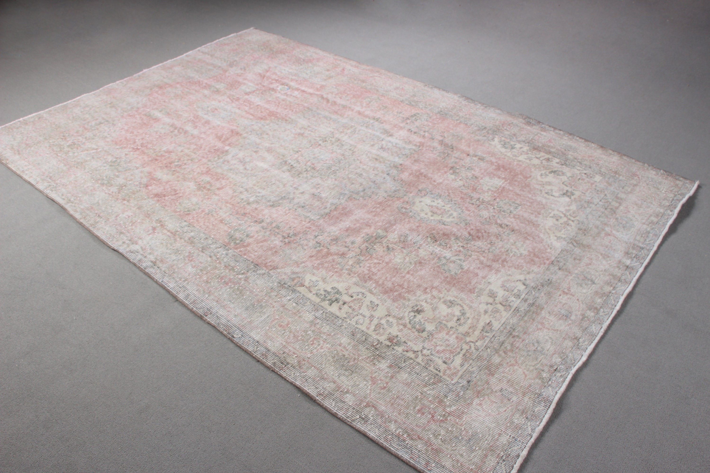 Salon Rug, 6x9 ft Large Rug, Flatweave Rugs, Turkish Rugs, Moroccan Rug, Pink Bedroom Rugs, Vintage Rug, Handwoven Rugs, Large Vintage Rugs