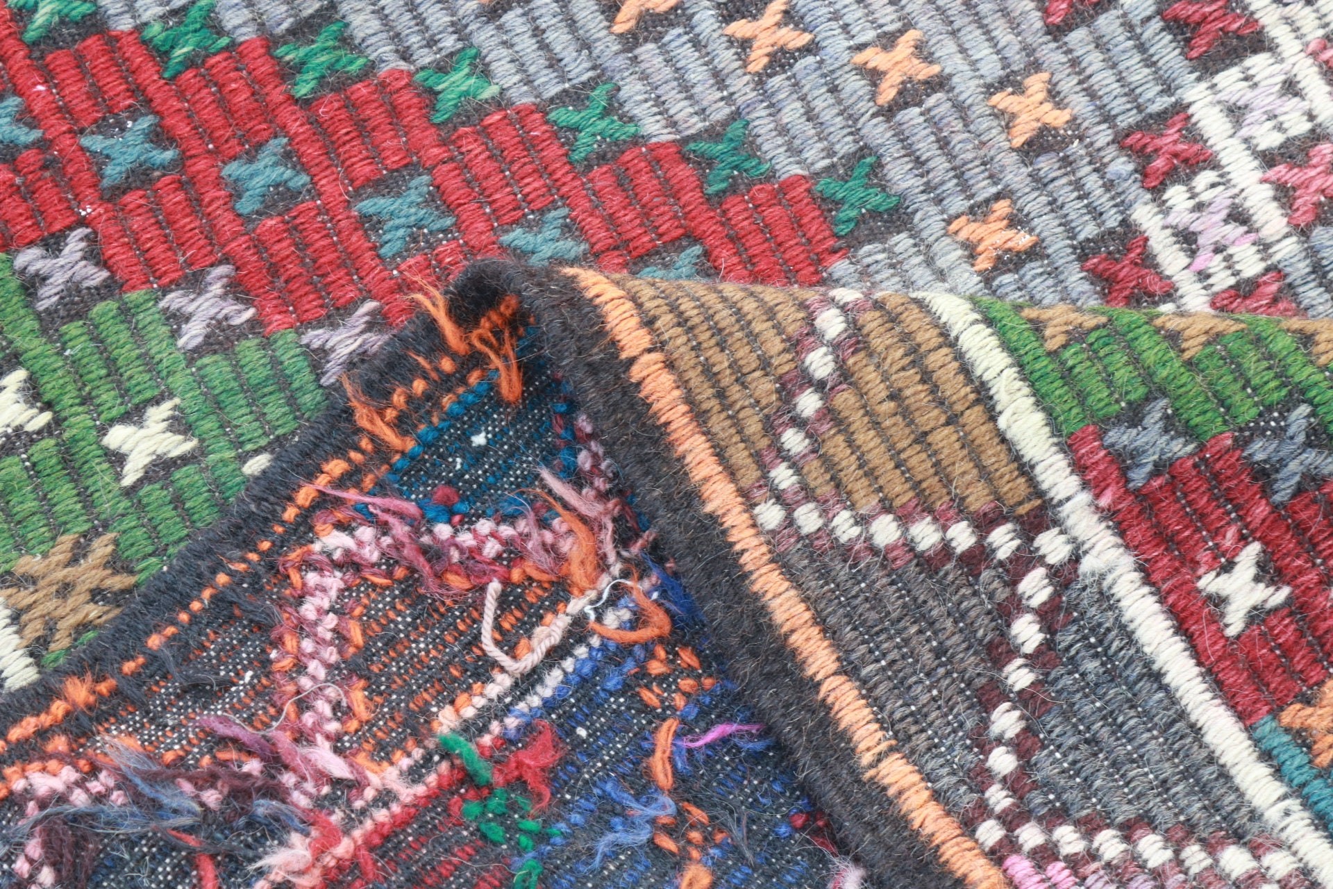 Kitchen Rugs, Turkish Rug, Vintage Rug, Kilim, Antique Rug, Living Room Rugs, Salon Rug, 7x10.3 ft Oversize Rug, Rugs for Living Room