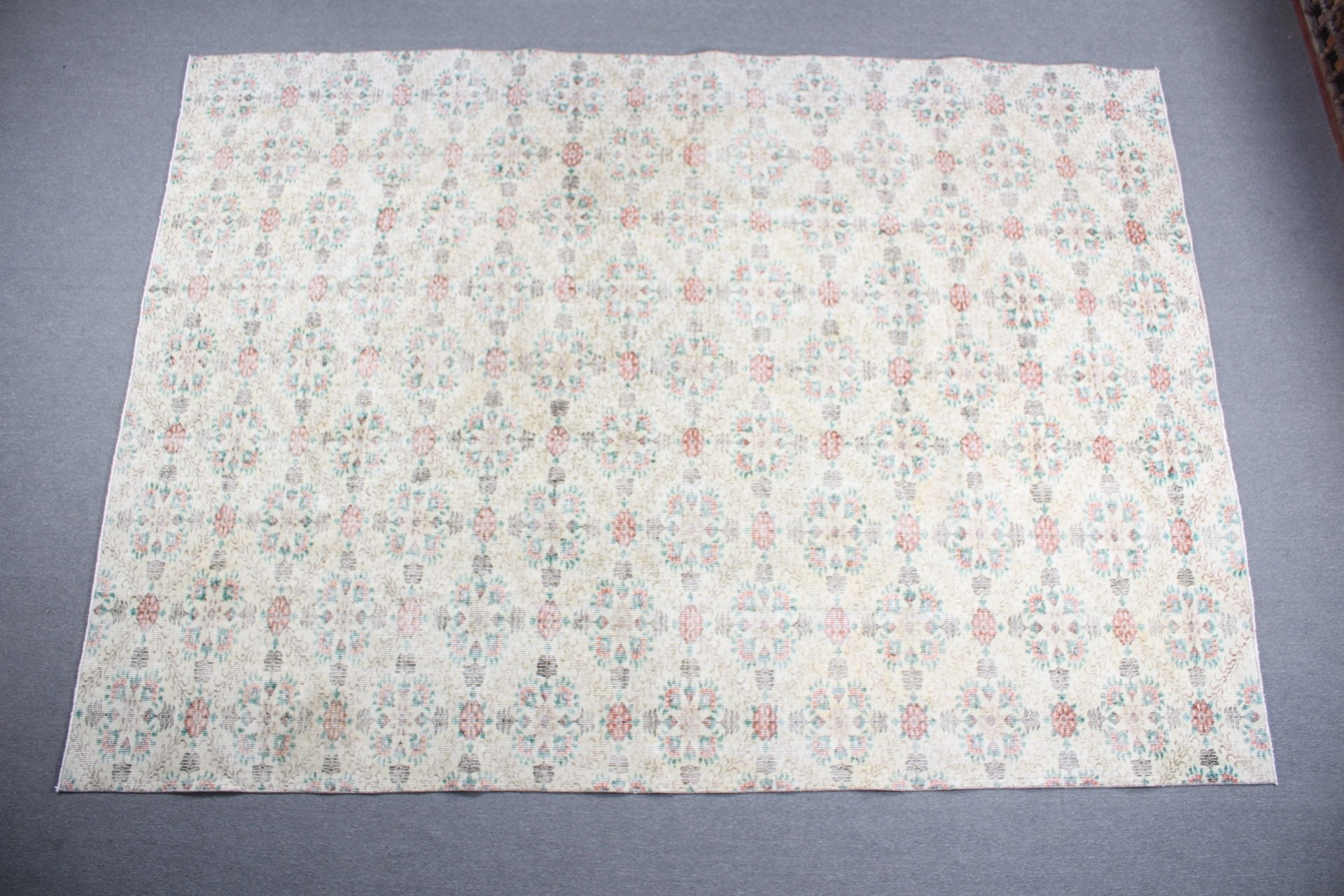 Floor Rug, Living Room Rugs, Vintage Rug, Saloon Rugs, Oushak Rug, 8.1x11.2 ft Oversize Rugs, Kitchen Rug, Turkish Rug, Beige Oushak Rugs