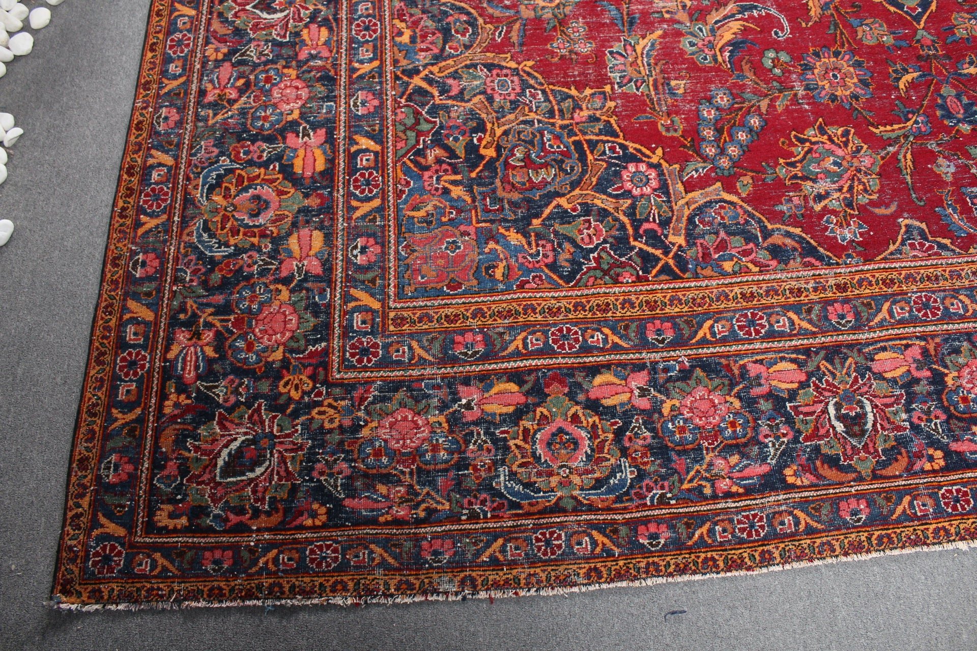 Kırmızı Fas Halısı, 10.6x14.6 ft Büyük Boy Halı, Fas Halıları, Yatak Odası Halıları, Vintage Halılar, Oturma Odası Halısı, Türk Halısı, Yemek Odası Halısı