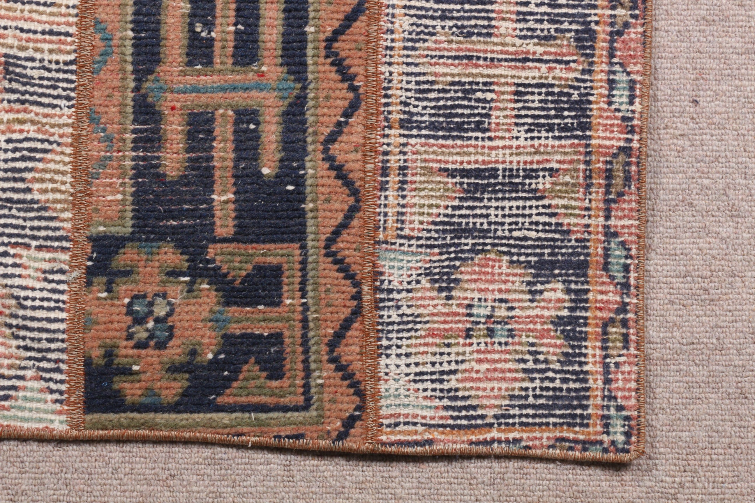 Bedroom Rug, Rugs for Kitchen, Entry Rugs, Turkish Rug, 2x3.8 ft Small Rug, Vintage Rug, Beige Wool Rugs, Oriental Rug