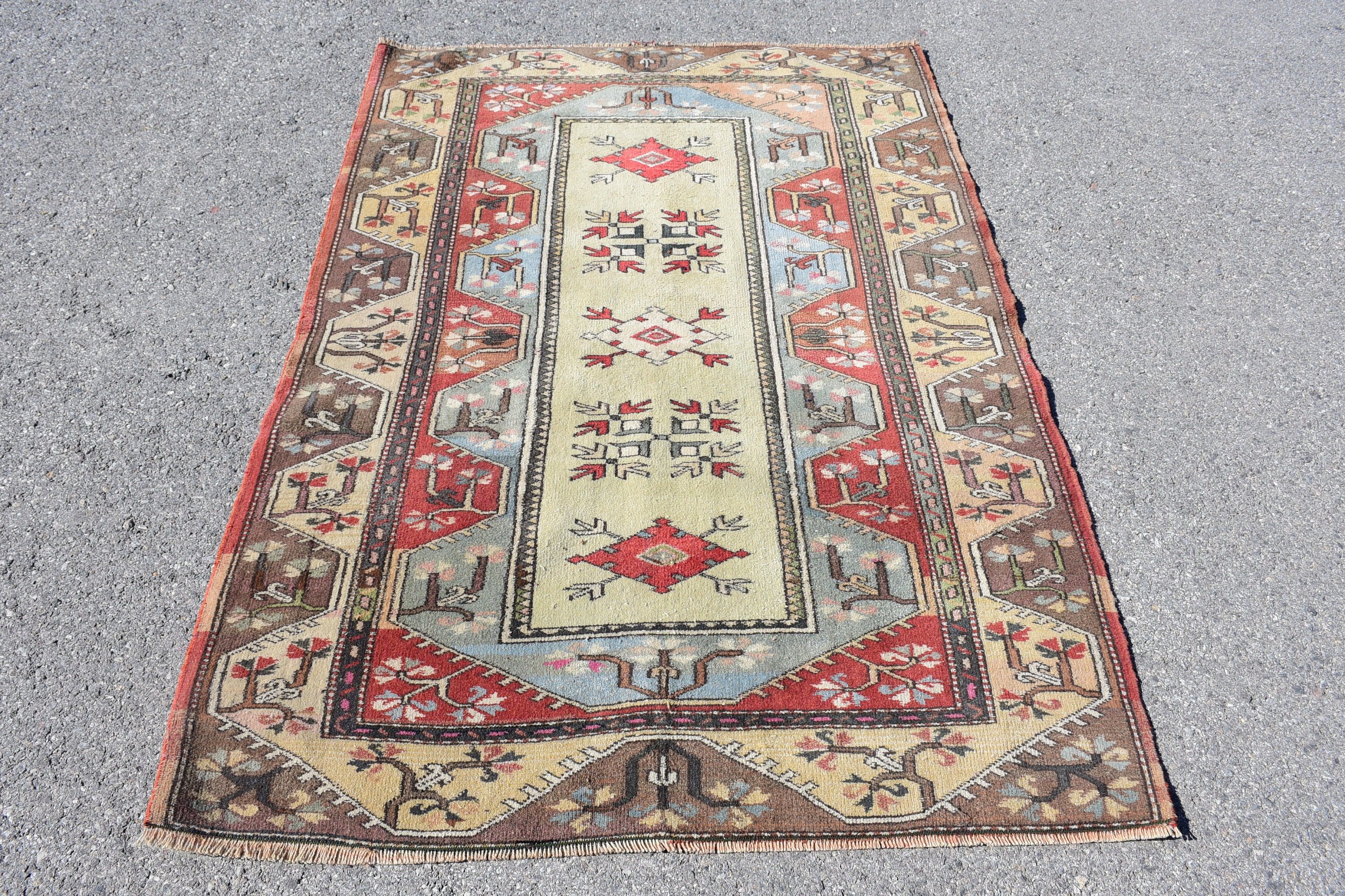 Türk Halısı, Yatak Odası Halısı, Göçebe Halıları, Anadolu Halısı, Oryantal Halılar, Vintage Halılar, Giriş Halıları, 4.1x5.8 ft Accent Halı, Mutfak Halıları