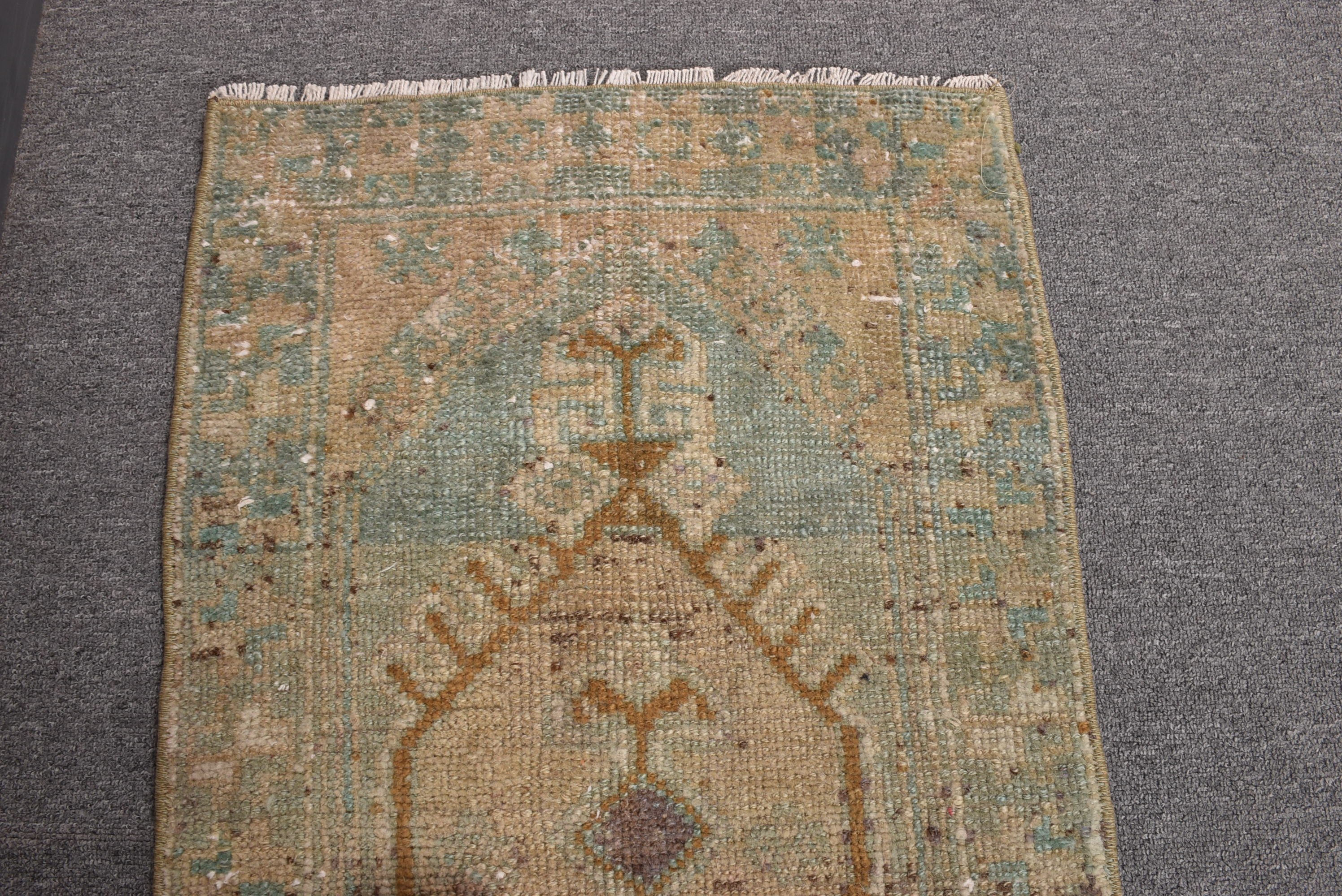 Small Vintage Rugs, Vintage Rugs, Home Decor Rugs, Boho Rug, 1.6x2.8 ft Small Rugs, Green Moroccan Rugs, Turkish Rugs, Nursery Rugs