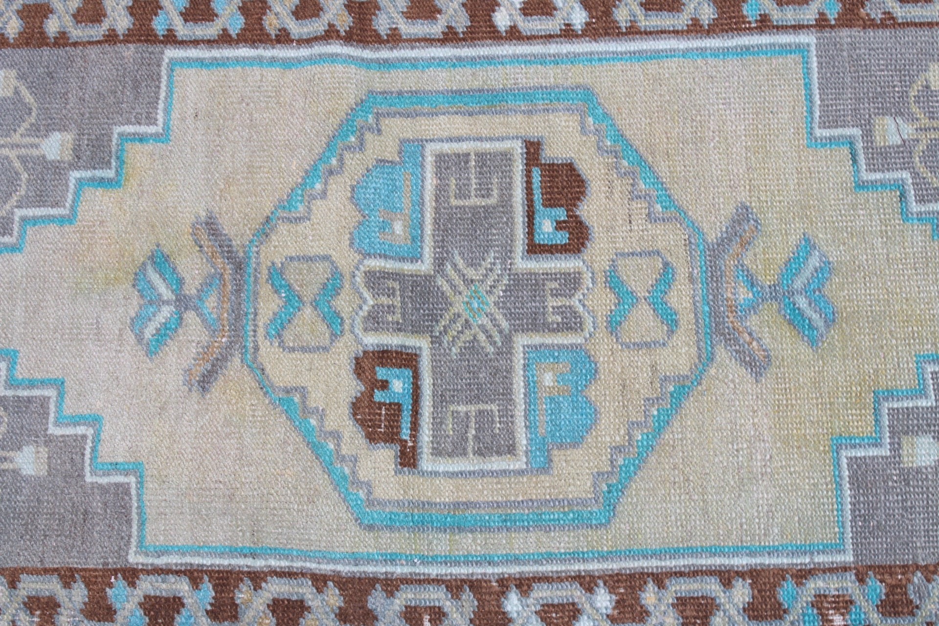 Turkish Rug, Wall Hanging Rug, Vintage Rug, Green Antique Rug, Floor Rug, Rugs for Bath, Kitchen Rugs, Bathroom Rug, 1.5x2.7 ft Small Rug