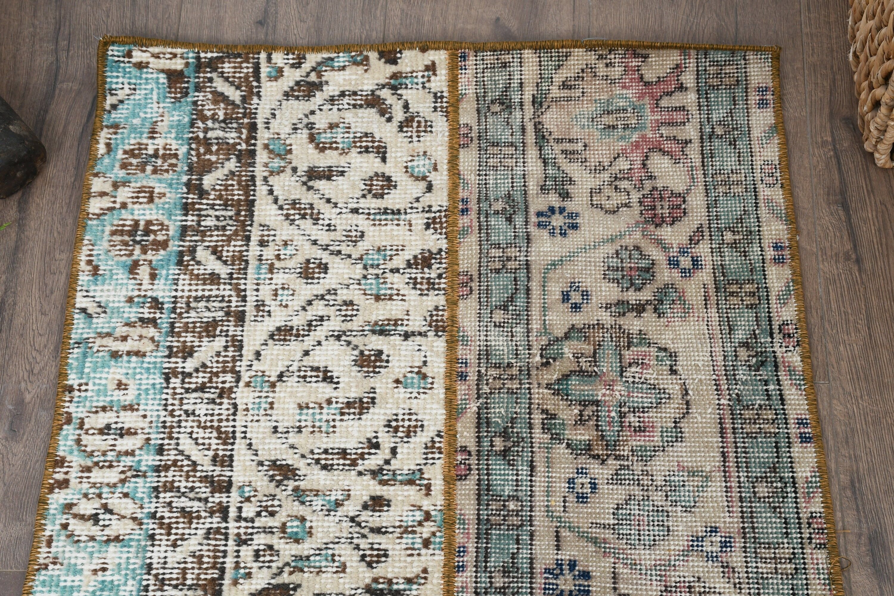 Oushak Rugs, Wall Hanging Rugs, Designer Rugs, Vintage Rug, Turkish Rug, Anatolian Rug, Kitchen Rug, 2x3 ft Small Rugs, Beige Oriental Rug