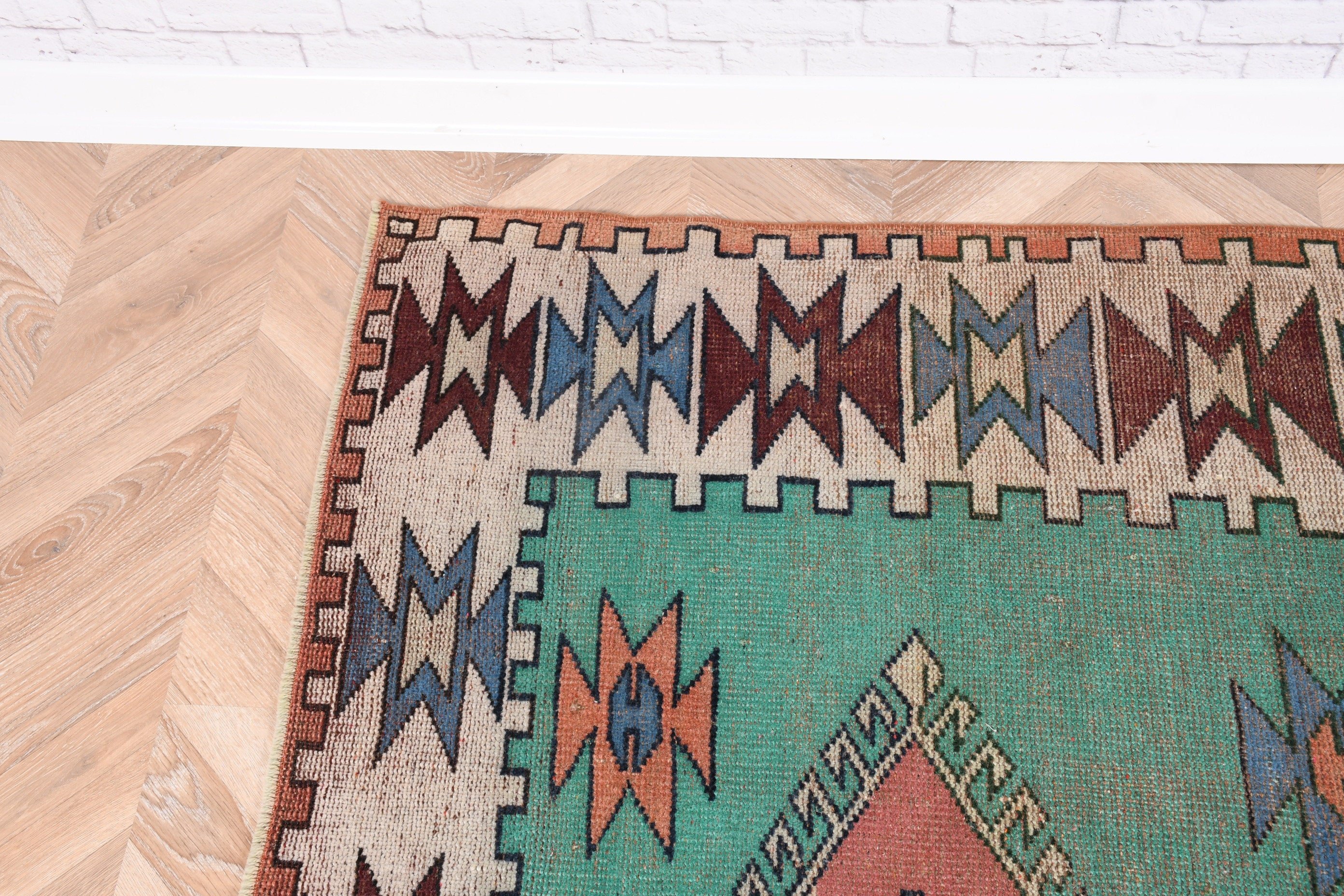 Yer Halısı, Türk Halıları, 5.3x7.1 ft Alan Halıları, Mutfak Halıları, Kilim, Yatak Odası Halıları, Oushak Halısı, Yeşil Boho Halıları, Mutfak Halısı, Vintage Halı