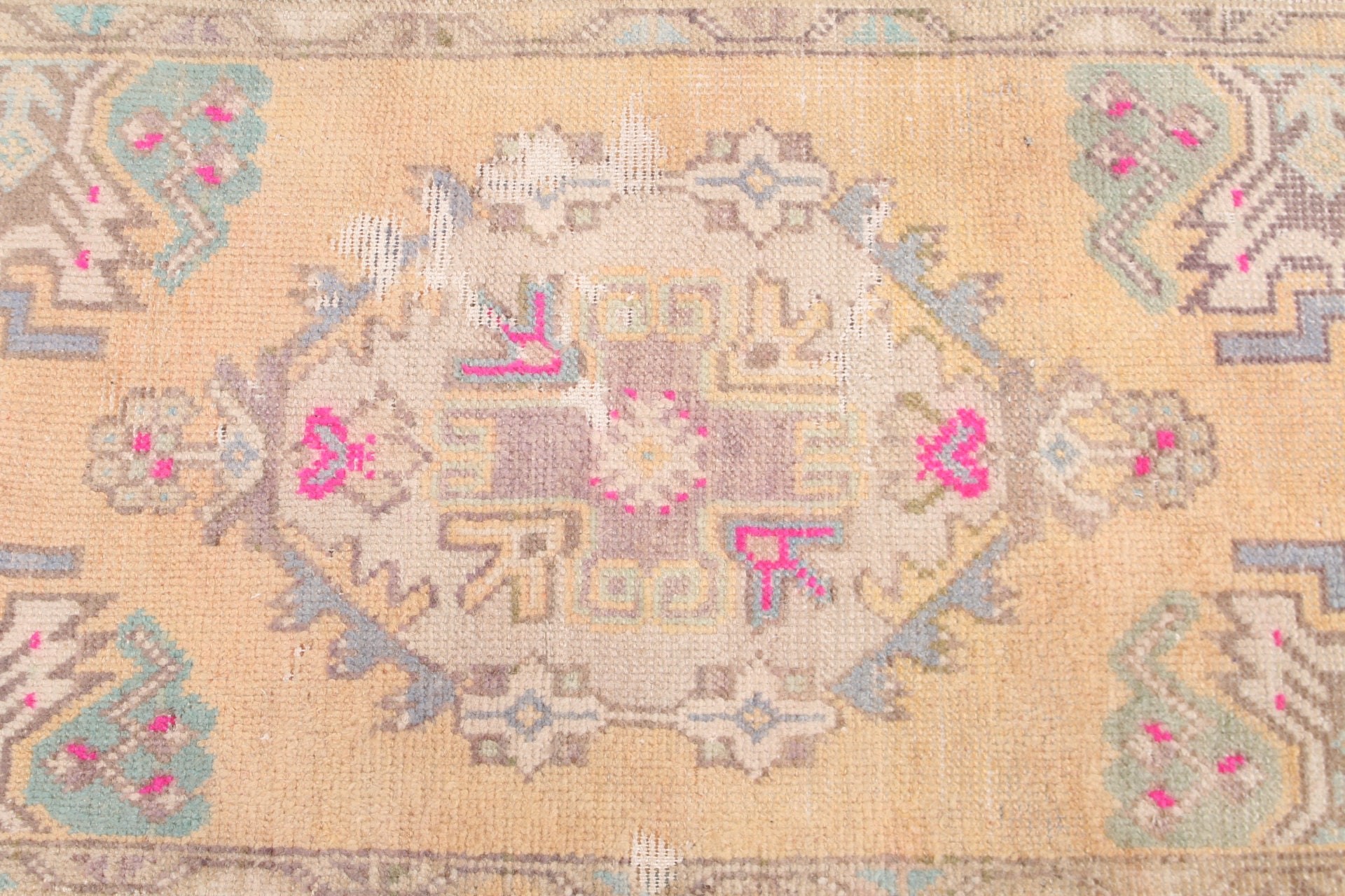 Doğal Halı, Vintage Halı, Türk Halıları, Yer Halıları, Ev Dekorasyonu Halısı, Mutfak Halıları, Kapı Paspası Halıları, 1.6x3.1 ft Küçük Halı, Bej Ev Dekorasyonu Halısı