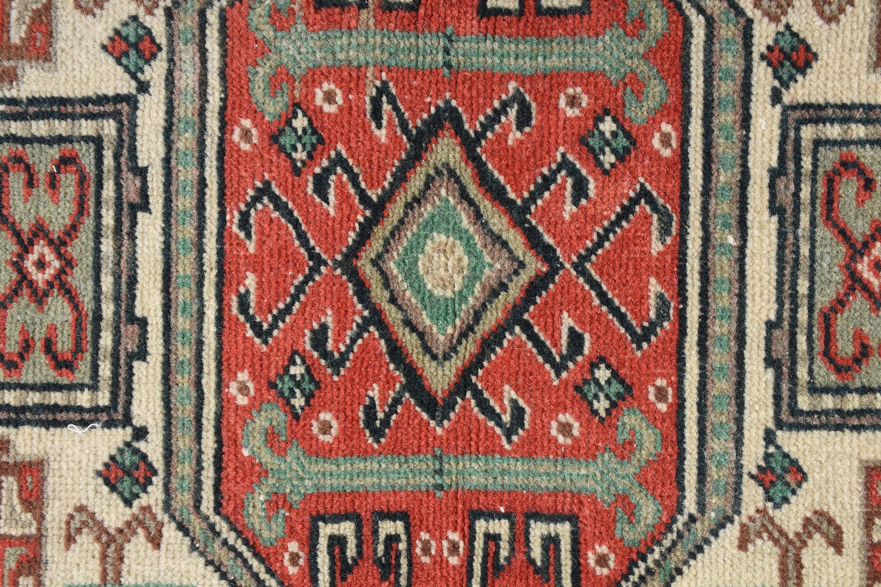 Green Wool Rug, Turkish Rugs, Rugs for Kitchen, 3.1x6.1 ft Accent Rug, Bedroom Rugs, Kitchen Rug, Vintage Rug, Entry Rug, Anatolian Rugs