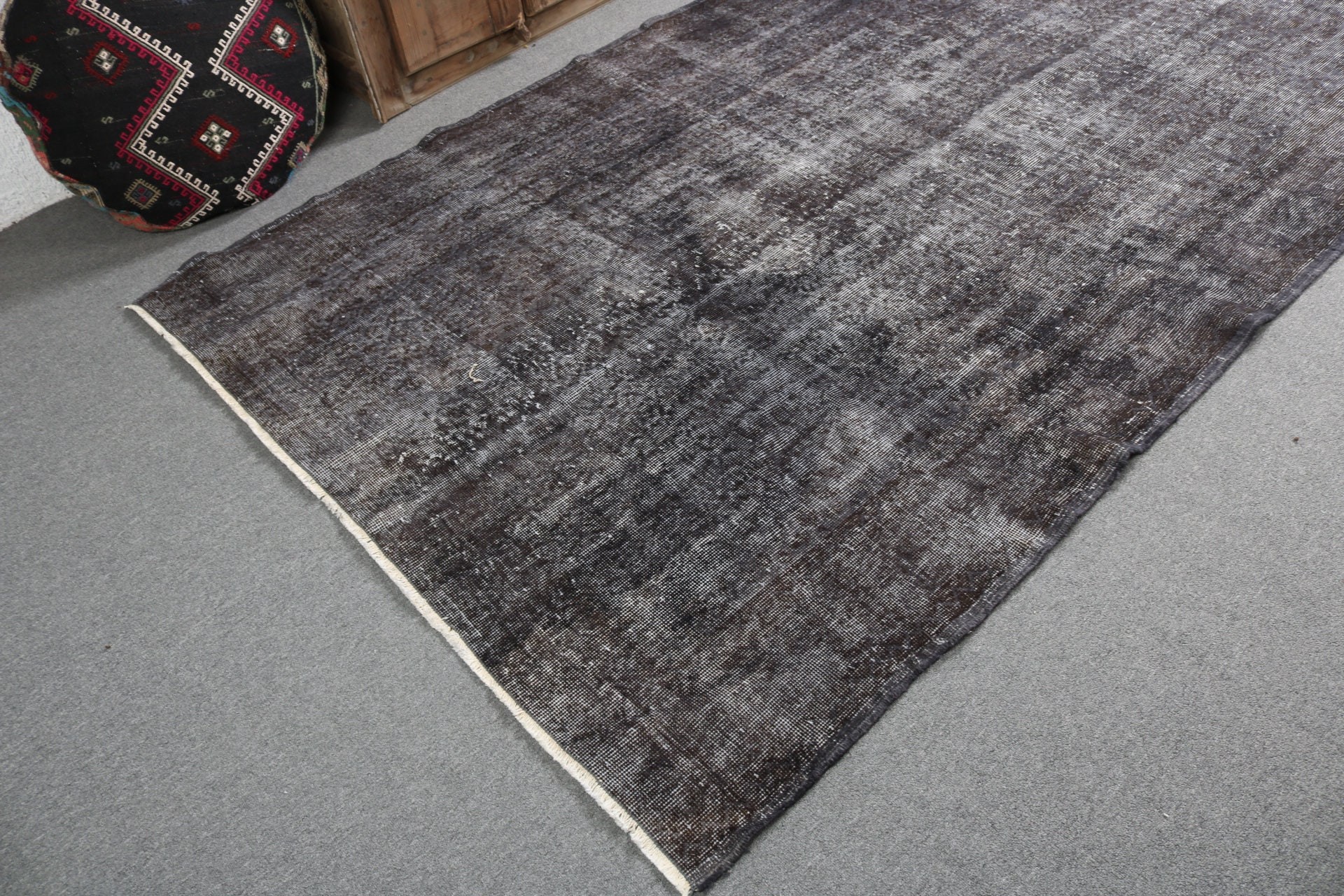 Handwoven Rugs, Dining Room Rugs, Gray Cool Rug, Turkish Rug, 5.5x8.8 ft Large Rug, Statement Rug, Large Oushak Rug, Vintage Rug, Floor Rug