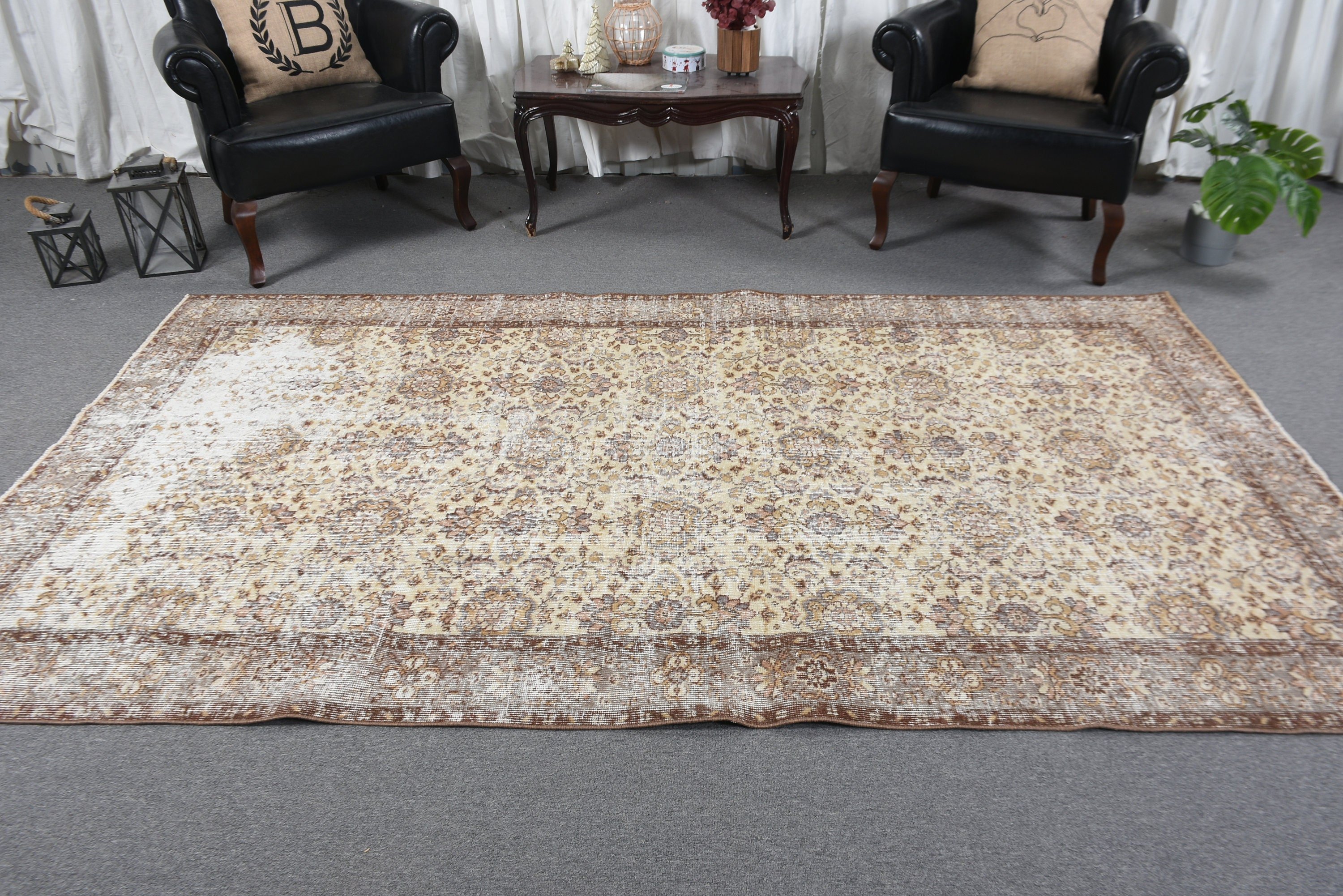 Flatweave Rugs, Beige Wool Rug, Bedroom Rug, Turkish Rugs, Dining Room Rug, Aesthetic Rug, 5.2x9.2 ft Large Rug, Vintage Rug, Neutral Rug