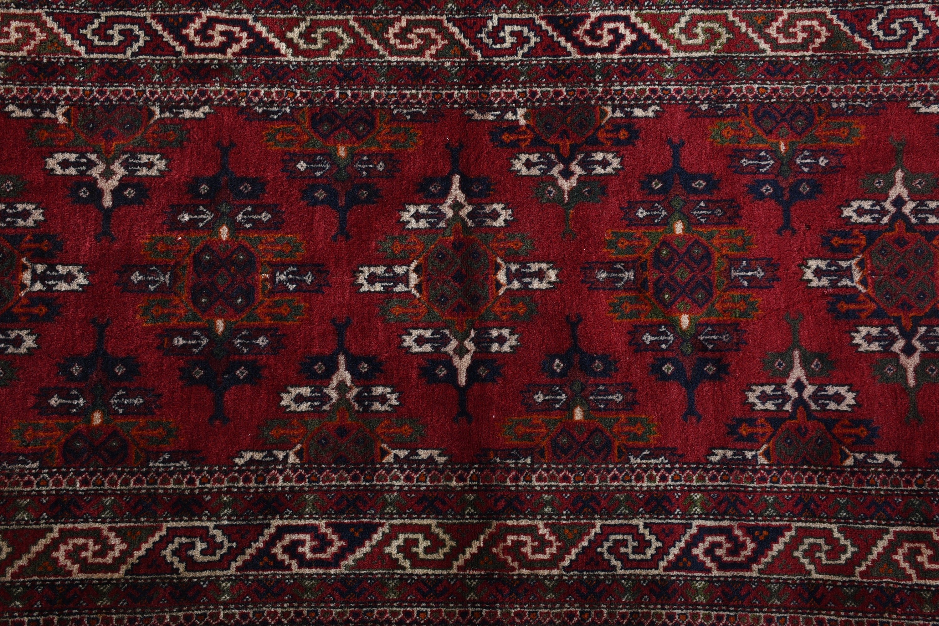 Office Rugs, Turkish Rugs, Hallway Rug, 2.6x11.2 ft Runner Rugs, Red Moroccan Rugs, Wool Rug, Vintage Rug, Rugs for Hallway