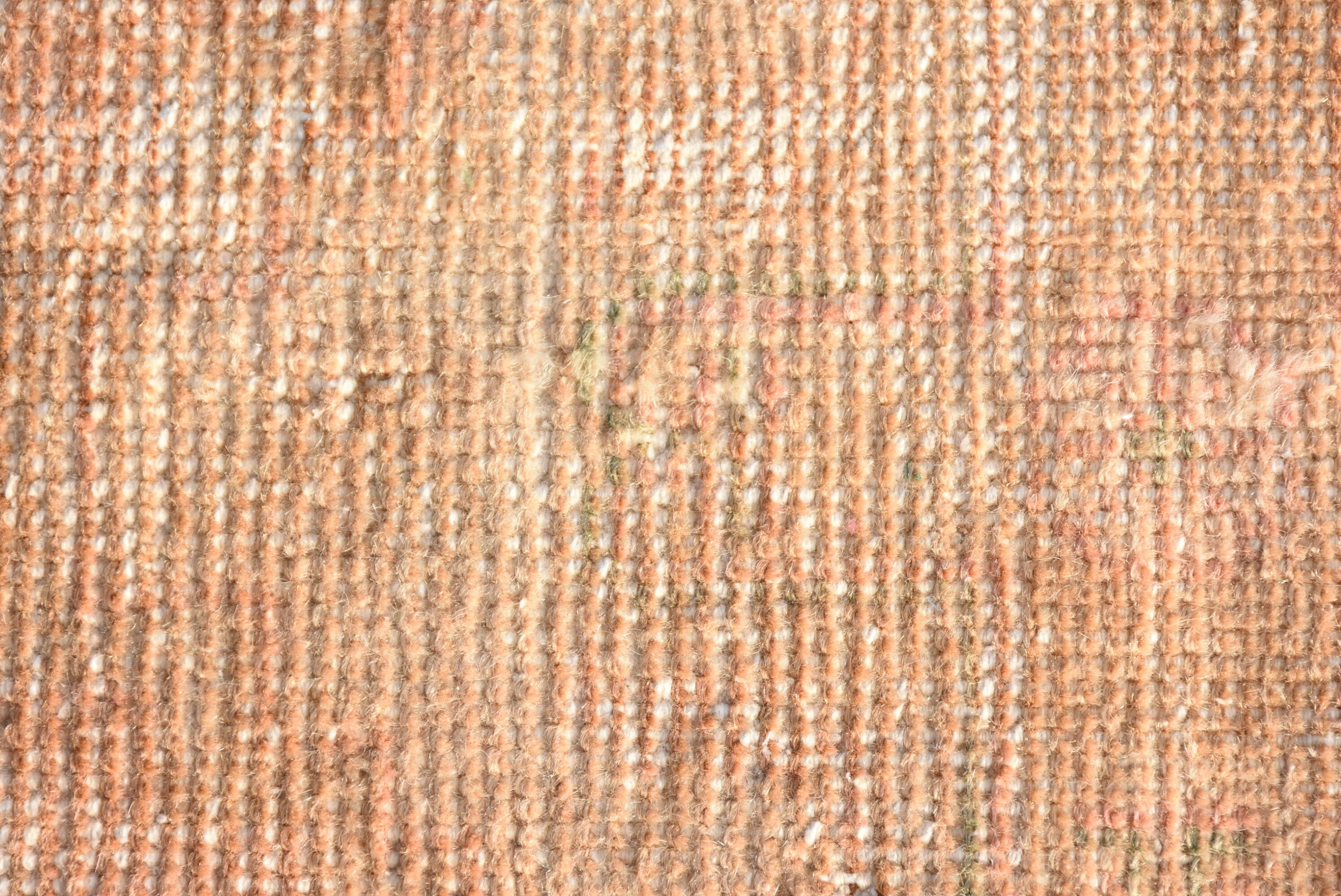 Kitchen Rug, Turkish Rug, Orange Oushak Rugs, Bath Rugs, Anatolian Rugs, Rugs for Bath, Vintage Rugs, 1.3x2.9 ft Small Rug, Floor Rug