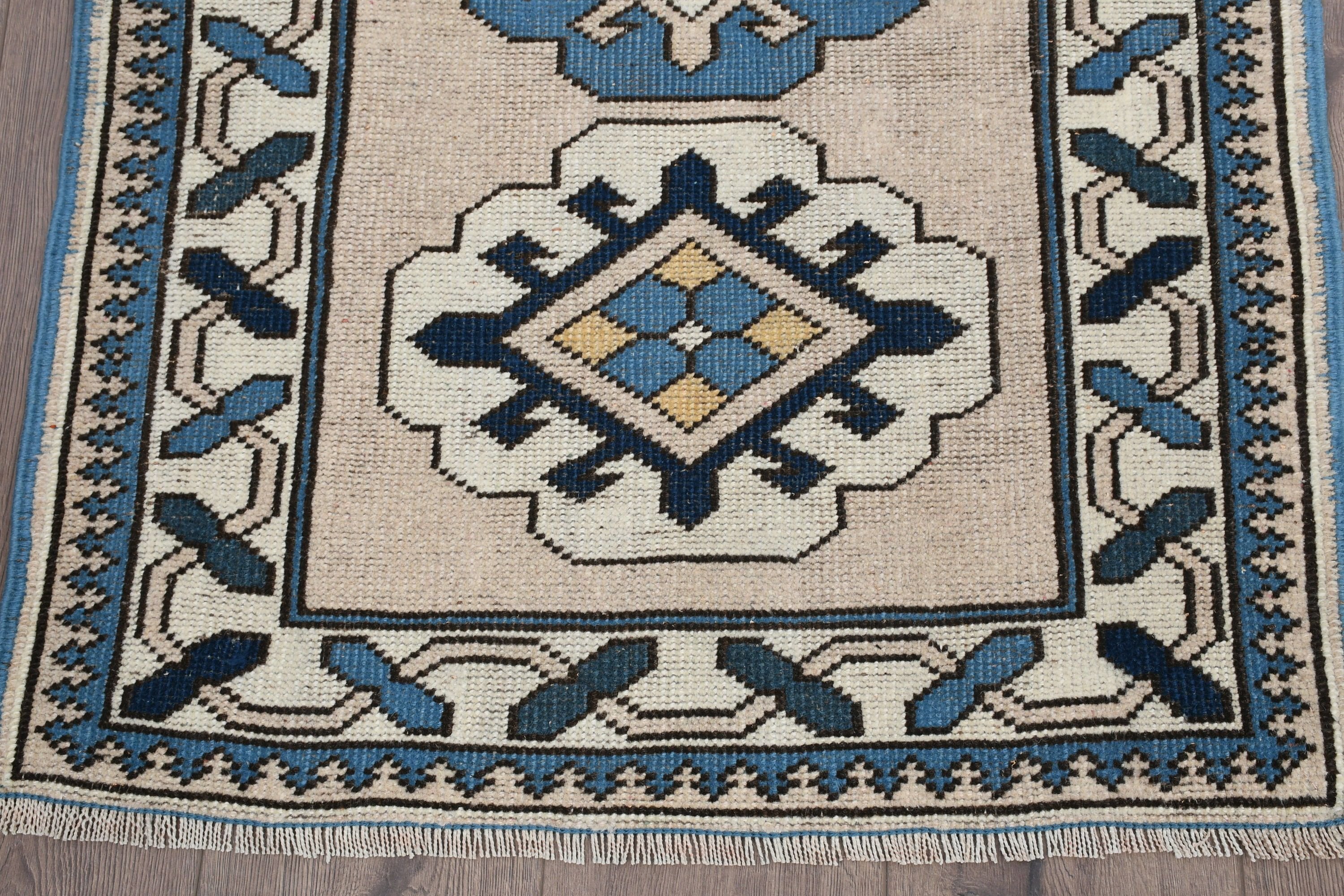 Wool Rug, Vintage Rugs, Entry Rug, Rugs for Wall Hanging, Blue Antique Rug, Turkish Rug, Bedroom Rug, 2.6x4 ft Small Rugs