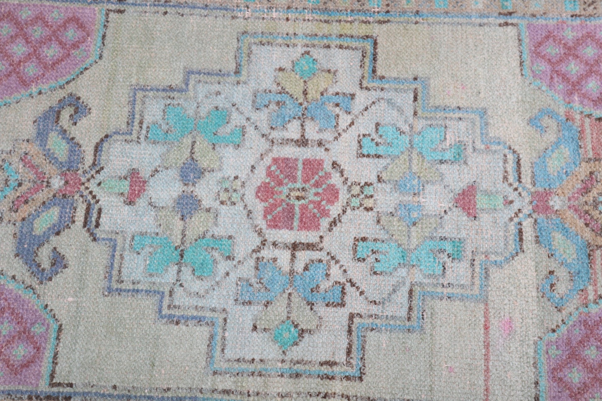 Yün Halılar, Çocuk Halıları, Vintage Halı, Dış Mekan Halıları, 1,7x3,4 ft Küçük Halı, Banyo Halısı, Türk Halıları, El Dokuma Halı, Yeşil Anadolu Halıları