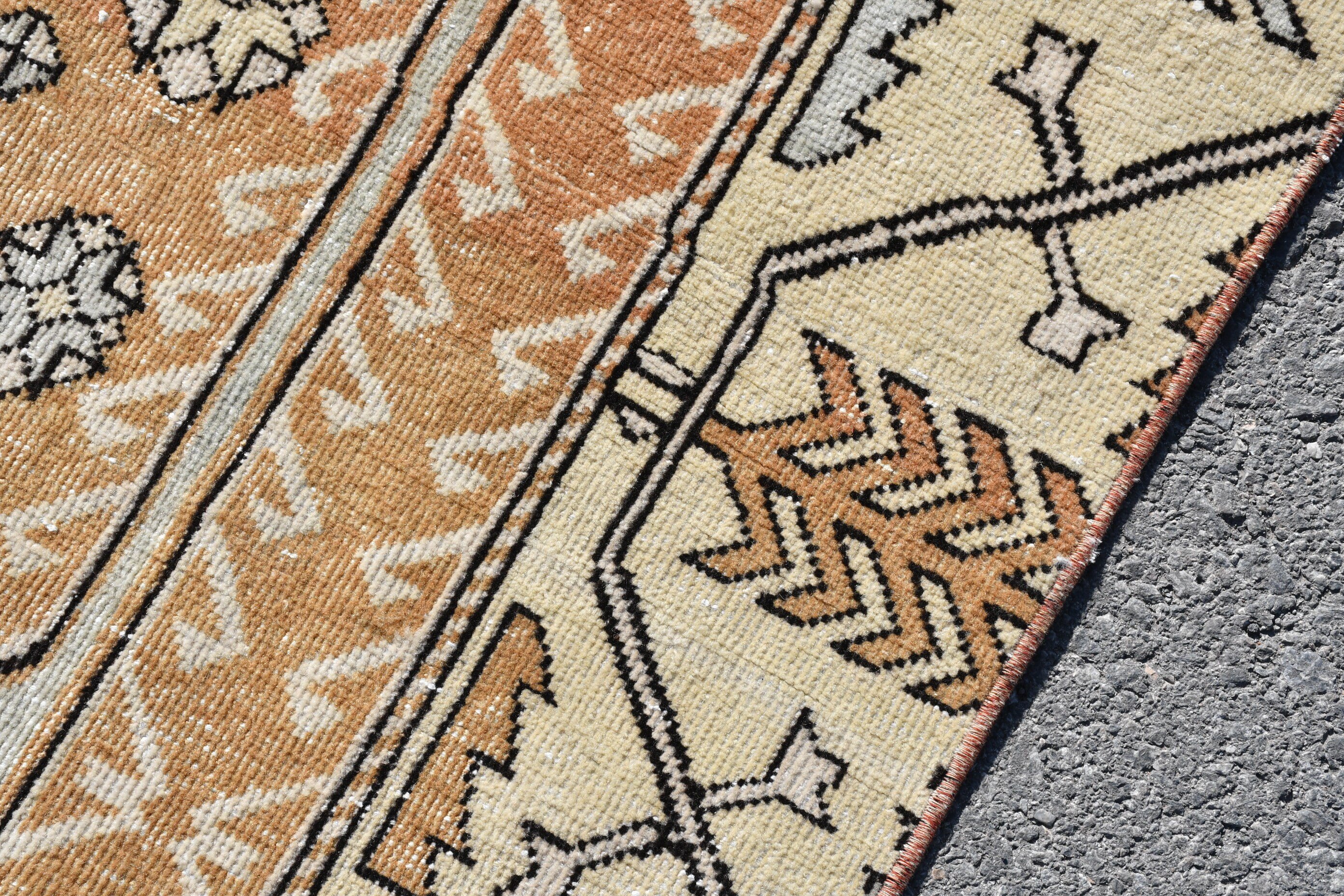 Living Room Rugs, Rugs for Dining Room, Kitchen Rug, 4.1x10.1 ft Large Rug, Vintage Rug, Turkish Rugs, Oushak Rug, Bedroom Rug, Natural Rug