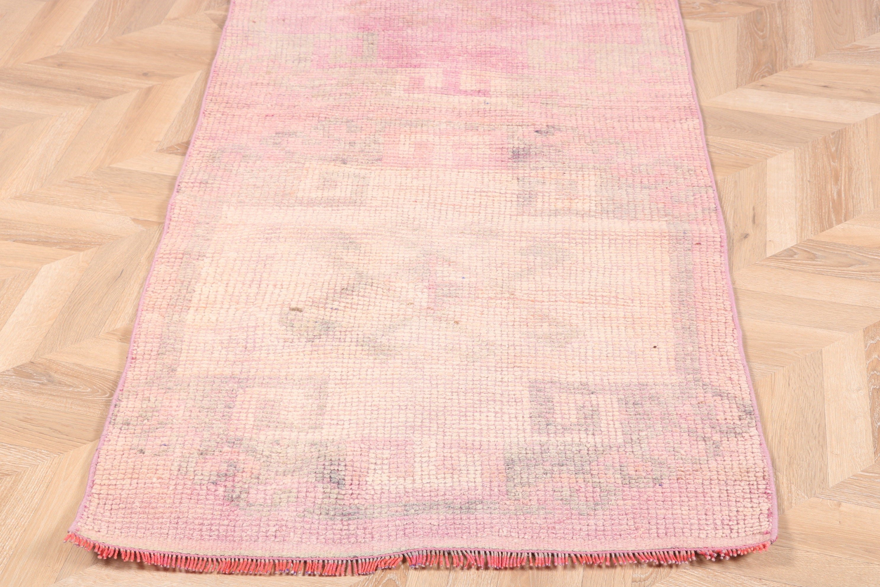 Corridor Rug, Handwoven Rugs, Stair Rug, Purple Kitchen Rug, Turkish Rug, Moroccan Rug, 2.7x9.3 ft Runner Rug, Vintage Rugs, Tribal Rug