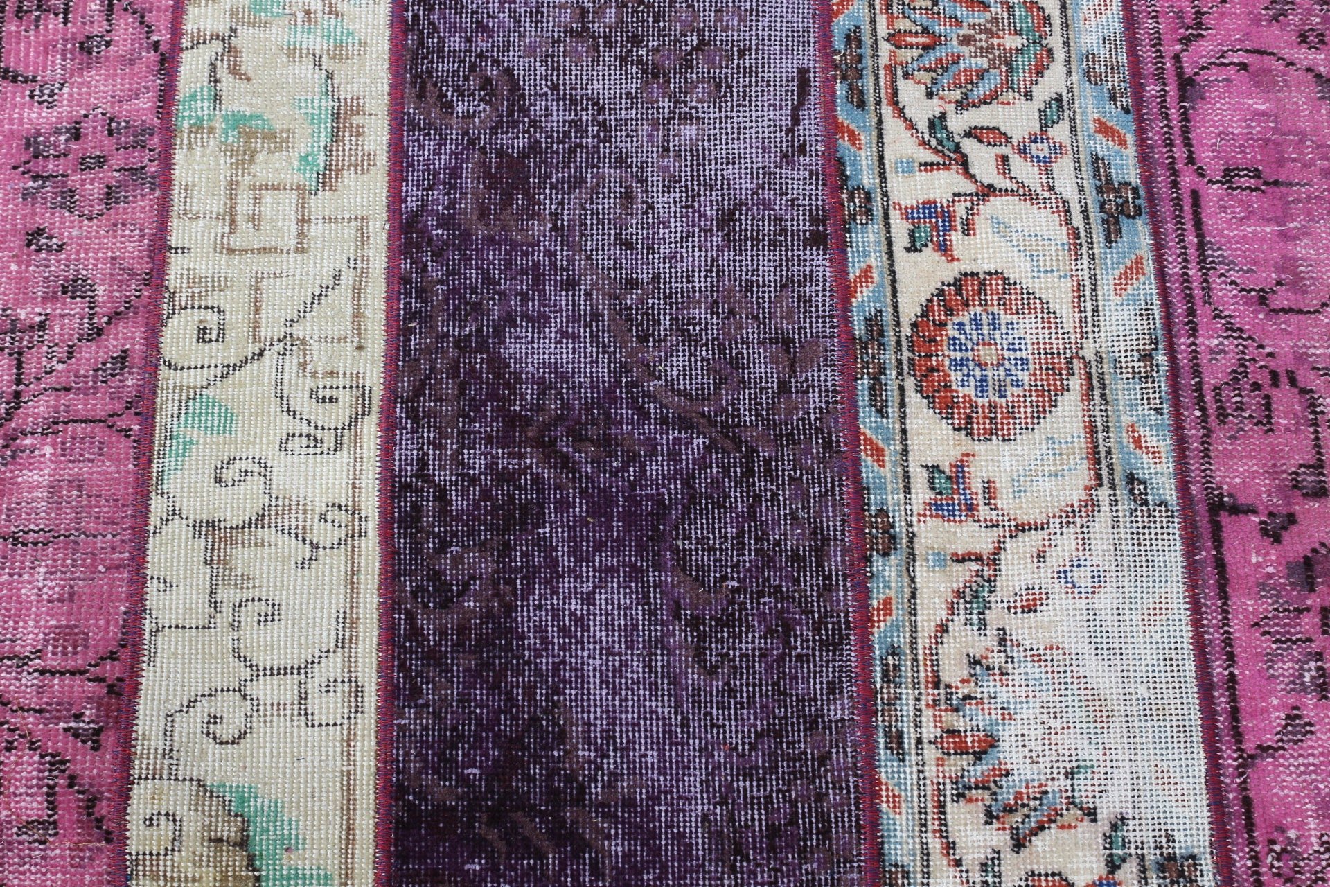 Wool Rug, 2.5x3.4 ft Small Rug, Kitchen Rugs, Turkish Rugs, Bathroom Rug, Vintage Rugs, Bedroom Rug, Purple Oriental Rug, Rugs for Car Mat