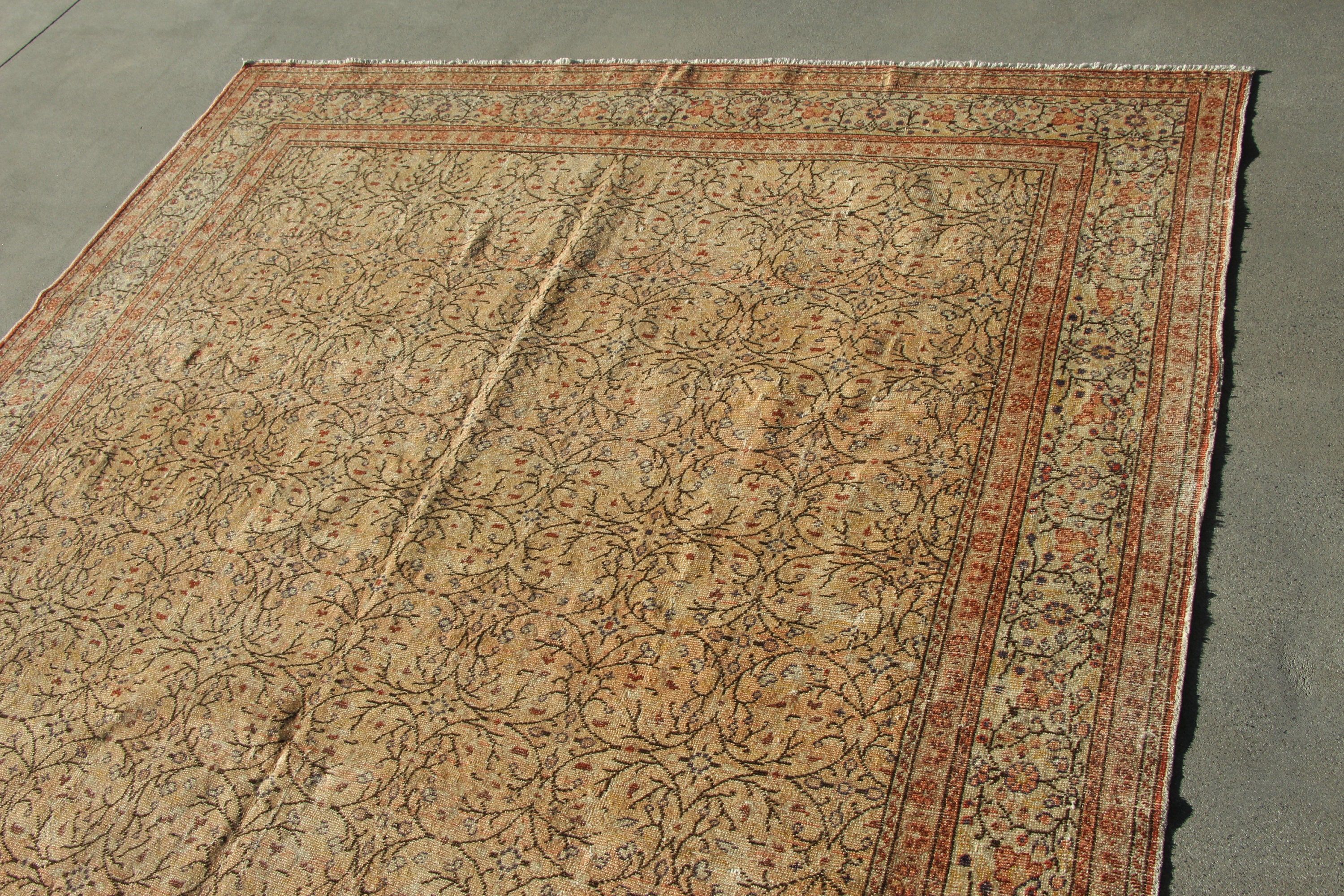 Turkish Rug, Moroccan Rug, Dining Room Rugs, 6.4x9.4 ft Large Rug, Bedroom Rugs, Beige Cool Rugs, Vintage Rugs, Anatolian Rugs, Ethnic Rugs