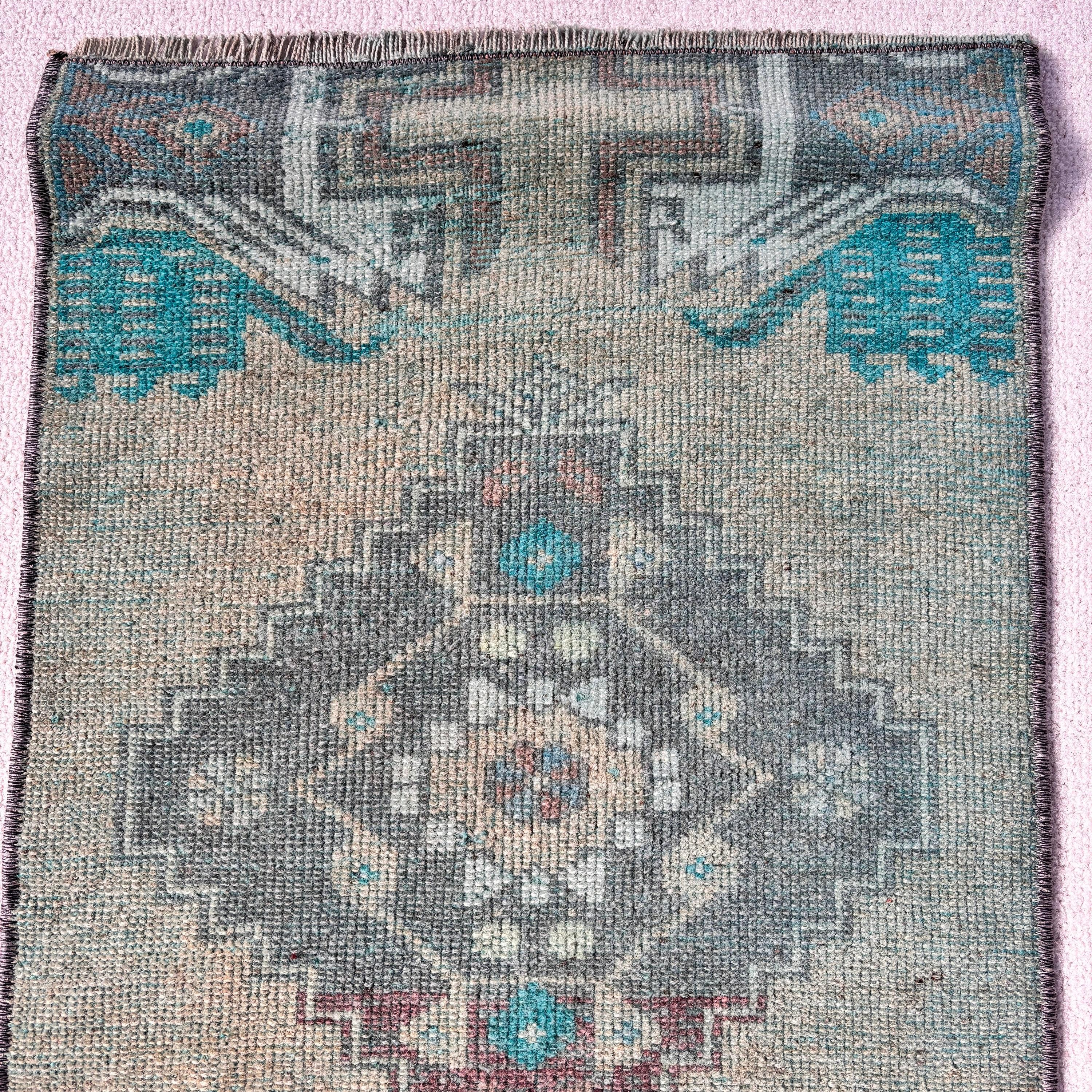 Bej Açıklama Halıları, Küçük Alan Halıları, Düz Dokuma Halı, Giriş Halıları, Türk Halıları, El Dokuma Halı, 1,4x2,1 ft Küçük Halı, Vintage Halılar, Boho Halı