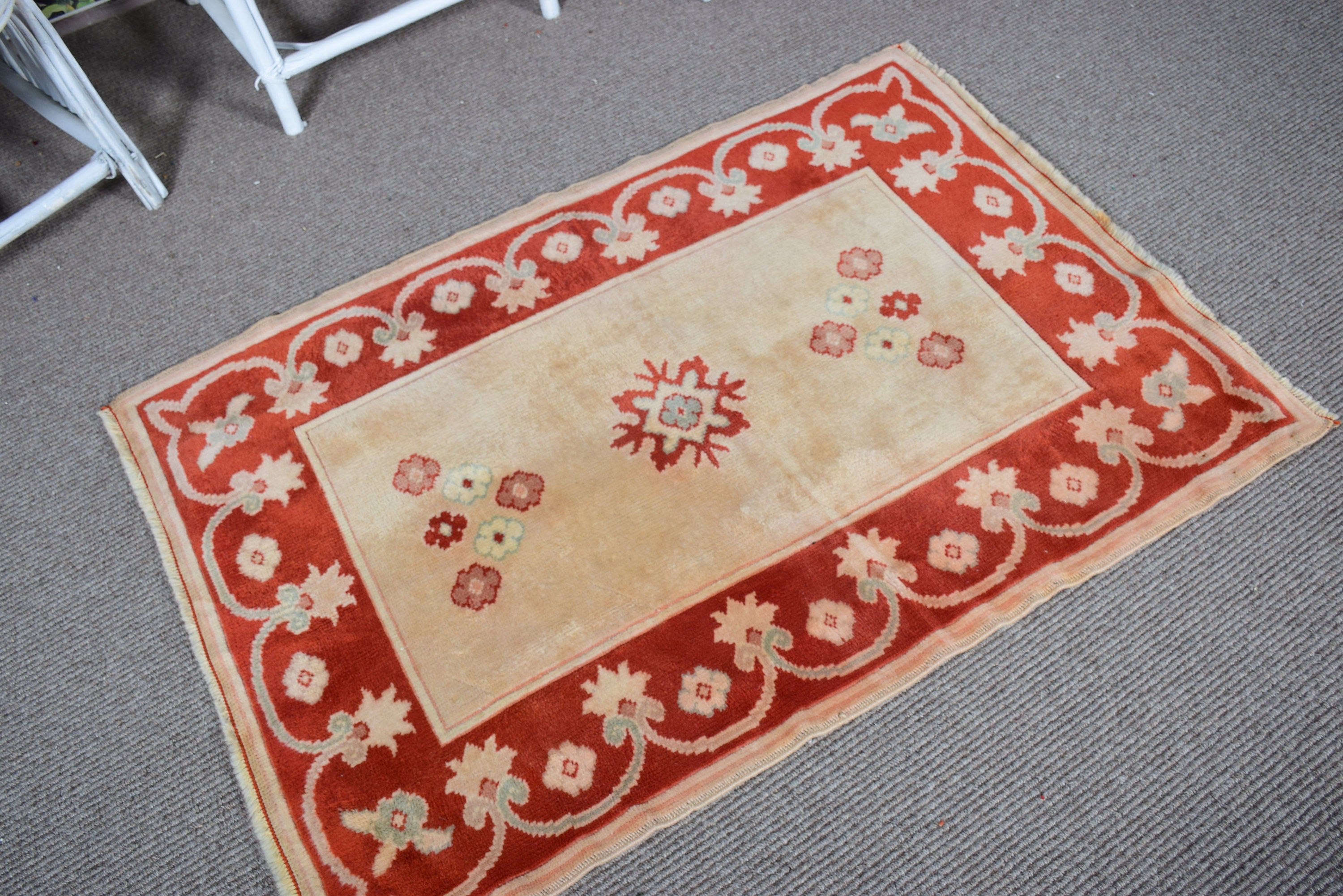 2.9x4.1 ft Small Rug, Turkish Rugs, Bedroom Rug, Statement Rugs, Outdoor Rug, Vintage Rug, Nursery Rugs, Beige Anatolian Rug, Moroccan Rug