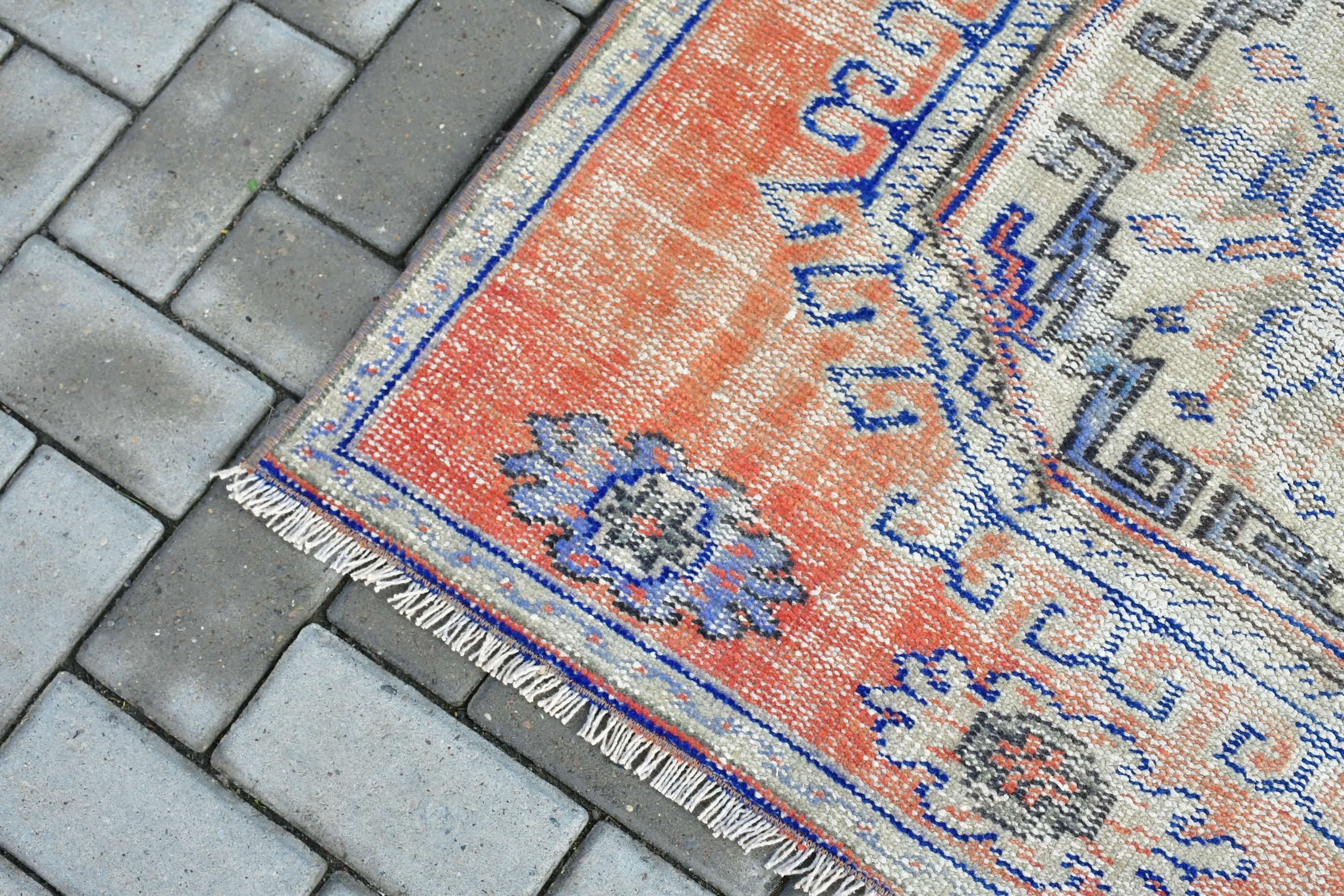 Turkish Rug, 3.2x10.1 ft Runner Rugs, Anatolian Rugs, Red Home Decor Rug, Vintage Rug, Moroccan Rug, Rugs for Kitchen, Stair Rug, Dorm Rug