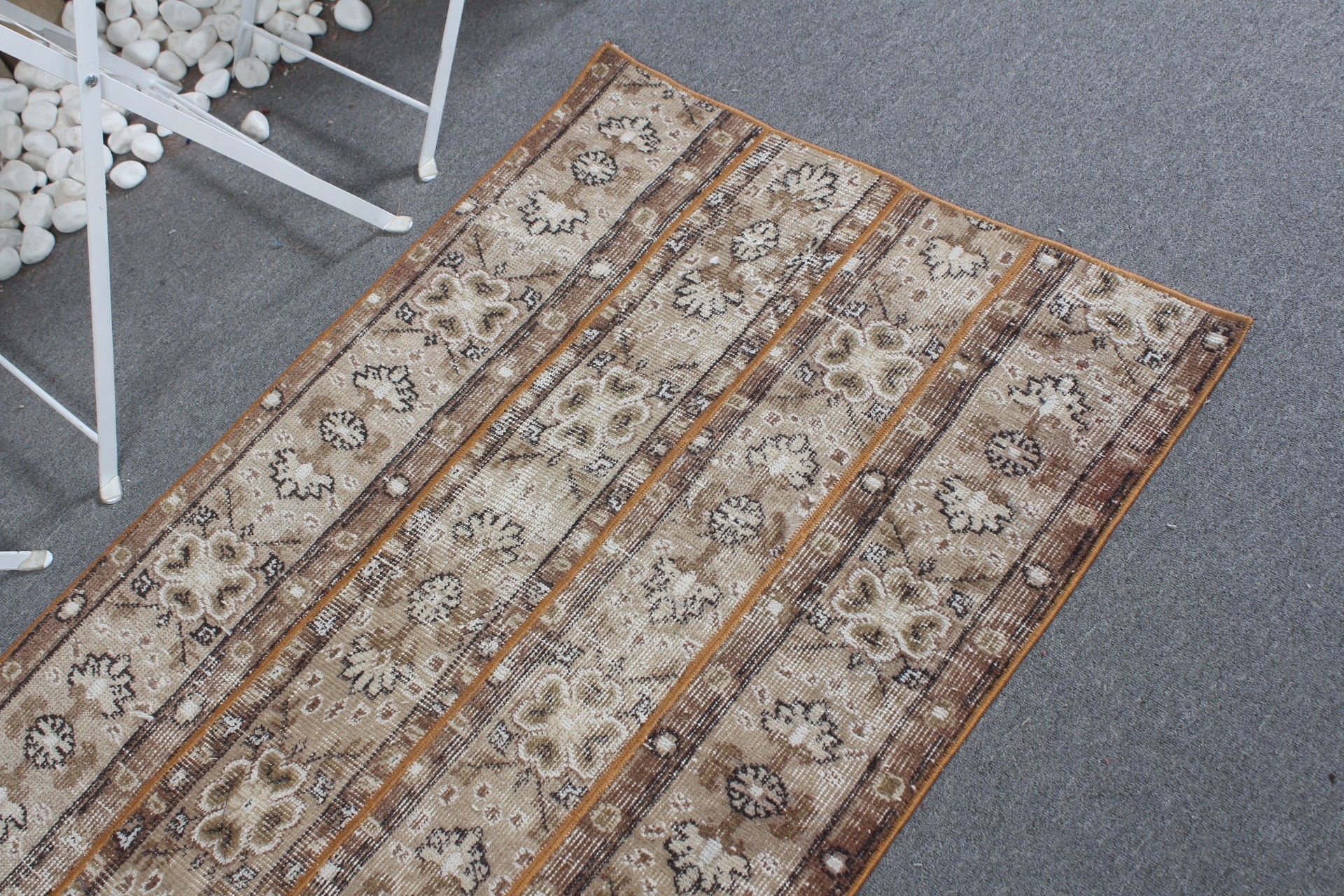 Beige Floor Rug, Bedroom Rug, Car Mat Rugs, Tribal Rug, Vintage Rug, Rugs for Entry, 2.7x4.2 ft Small Rugs, Turkish Rugs