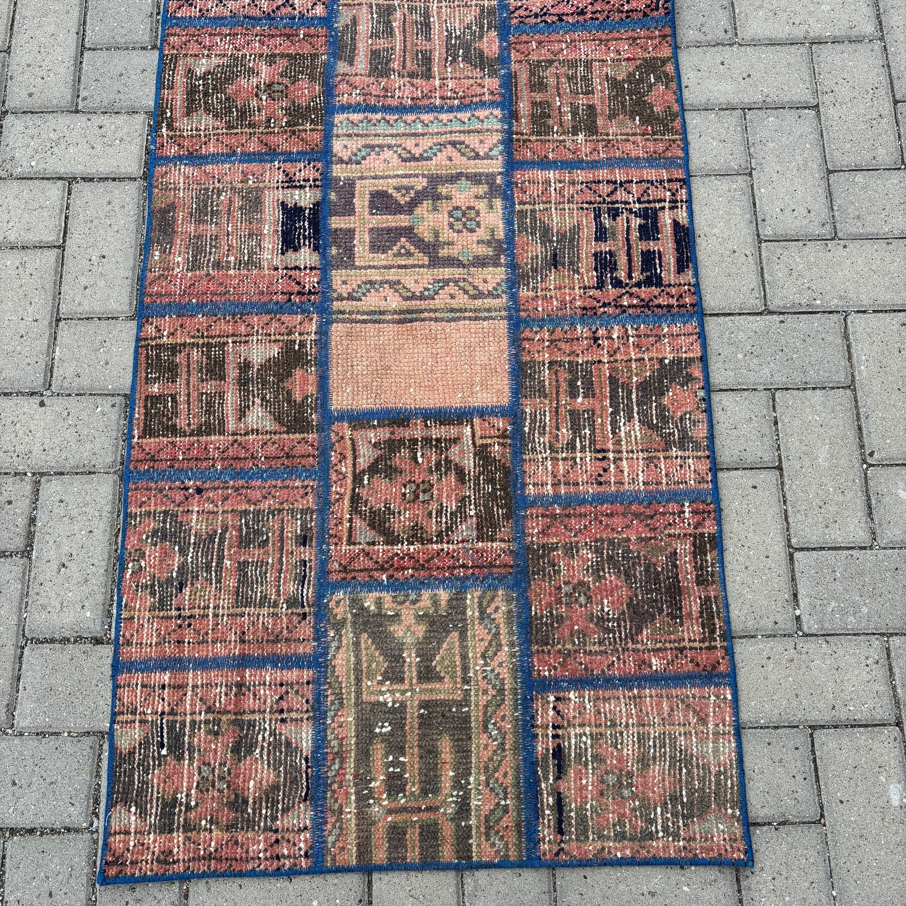 Green Statement Rug, Rugs for Long Runner, Long Runner Rugs, 2.4x11.8 ft Runner Rug, Turkish Rug, Floor Rugs, Vintage Rug, Neutral Rugs