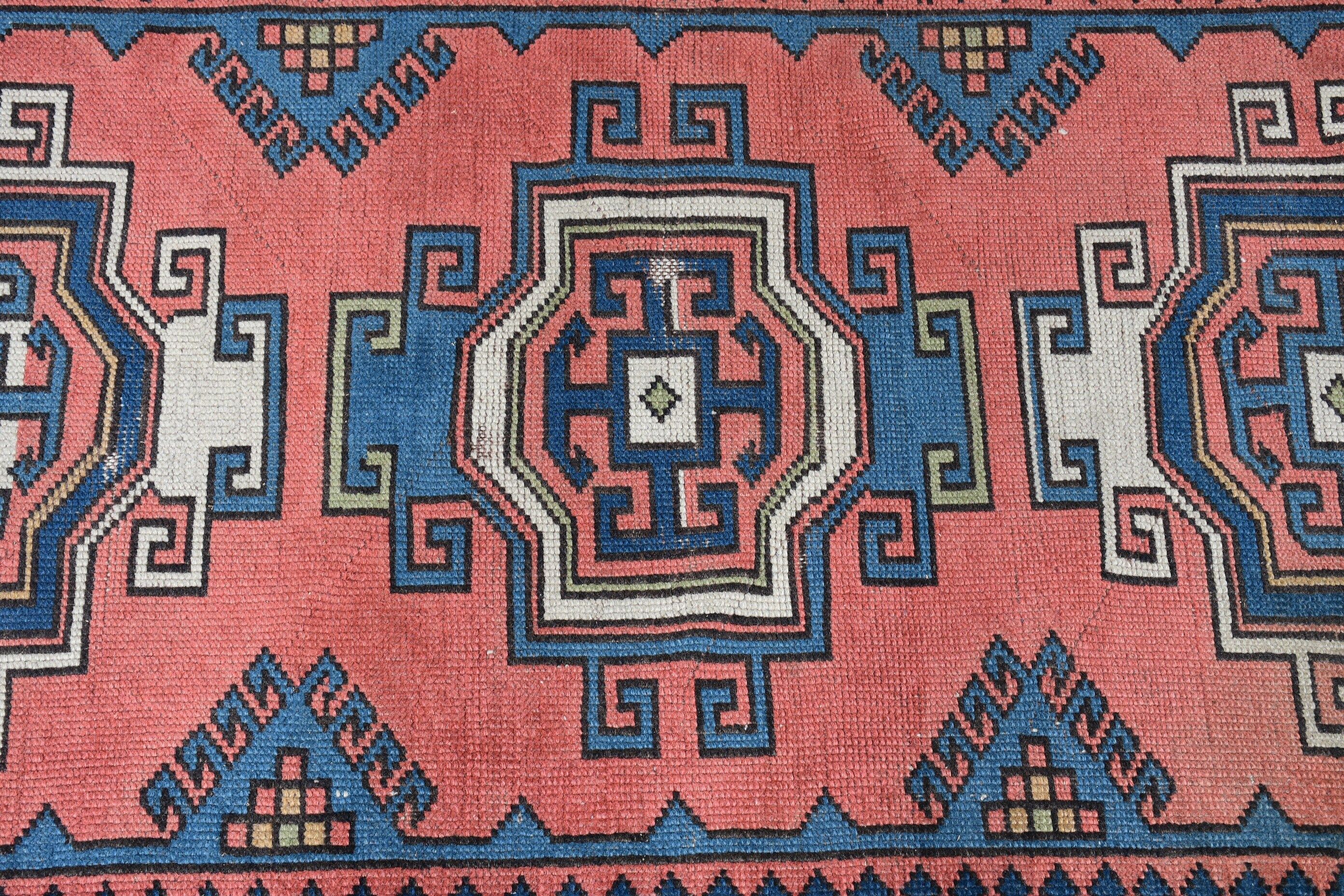 Pink Anatolian Rugs, Distressed Rug, Nursery Rugs, Bedroom Rug, 3.8x6.2 ft Accent Rug, Vintage Rugs, Entry Rug, Anatolian Rug, Turkish Rug