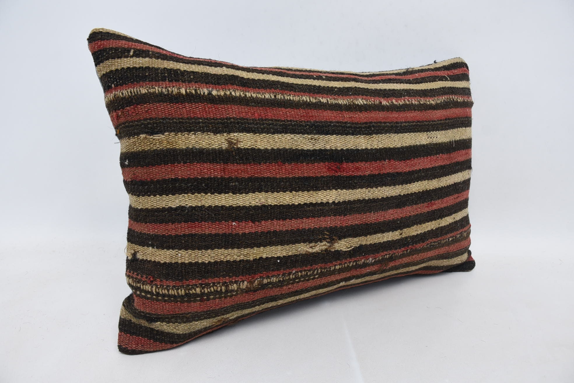 Kilim Pillow, Car Cushion, Turkish Pillow, Vintage Kilim Pillow, 16"x24" Pink Pillow Sham, Vintage Kilim Pillow Pillow