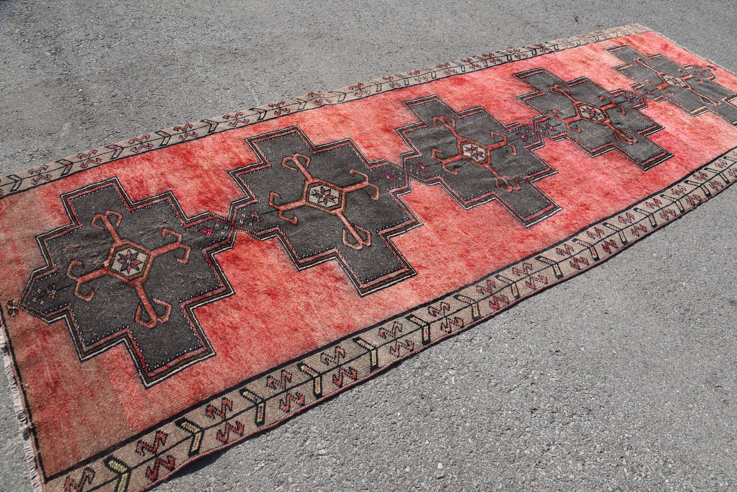 Etnik Halı, Vintage Halı, 4.5x12.3 ft Runner Halı, Boho Halı Runner Halıları, Yer Halısı, Merdiven Halısı, Koridor Halıları, Türk Halısı, Ev Dekorasyonu Halısı