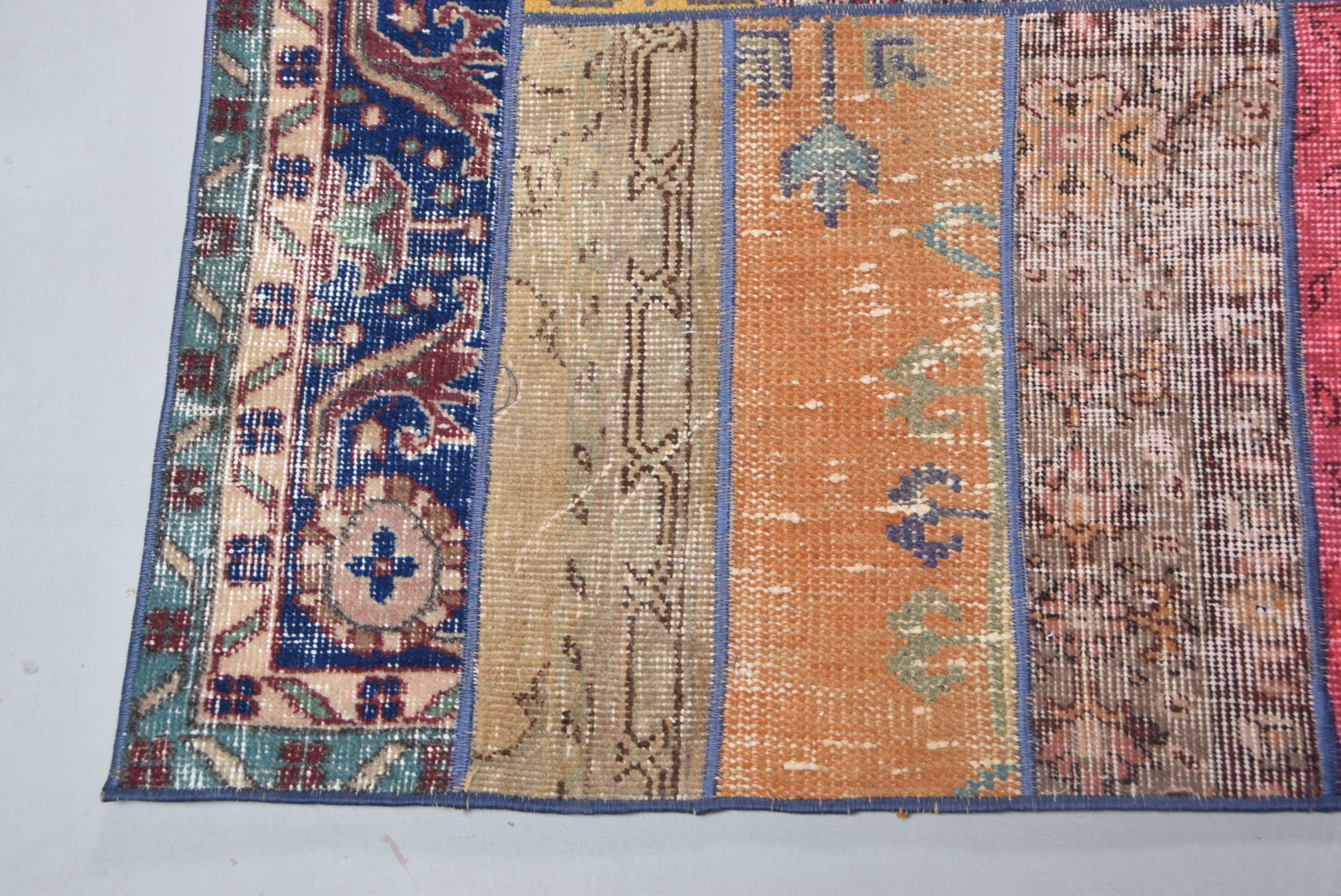 Living Room Rug, Vintage Rug, Art Rug, 3.8x7.6 ft Area Rugs, Turkish Rug, Kitchen Rug, Rugs for Indoor, Cool Rugs, Rainbow Anatolian Rug