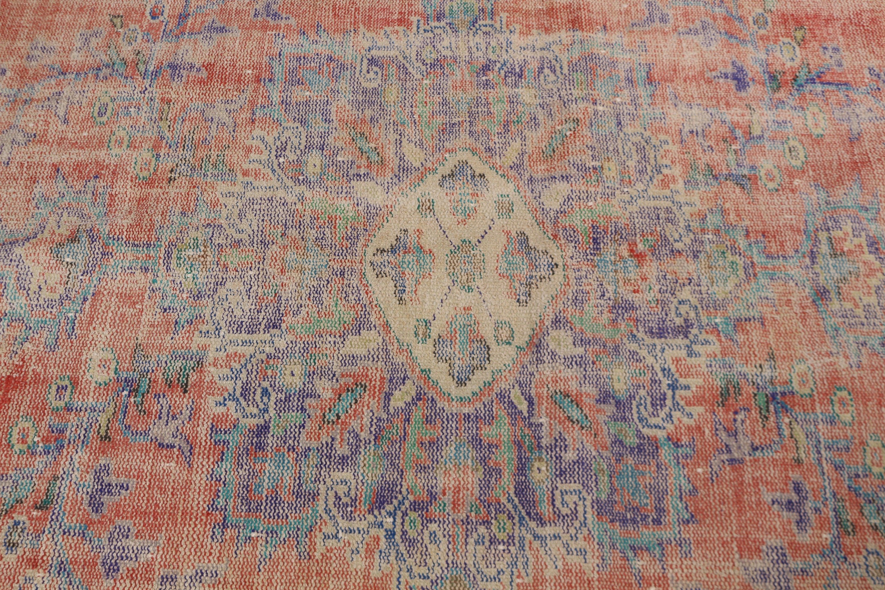 Kırmızı Oryantal Halı, 6.3x9.5 ft Büyük Halılar, Modern Halı, Yatak Odası Halıları, Yemek Odası Halısı, Vintage Halılar, Kabile Halısı, Türk Halıları, Anadolu Halısı