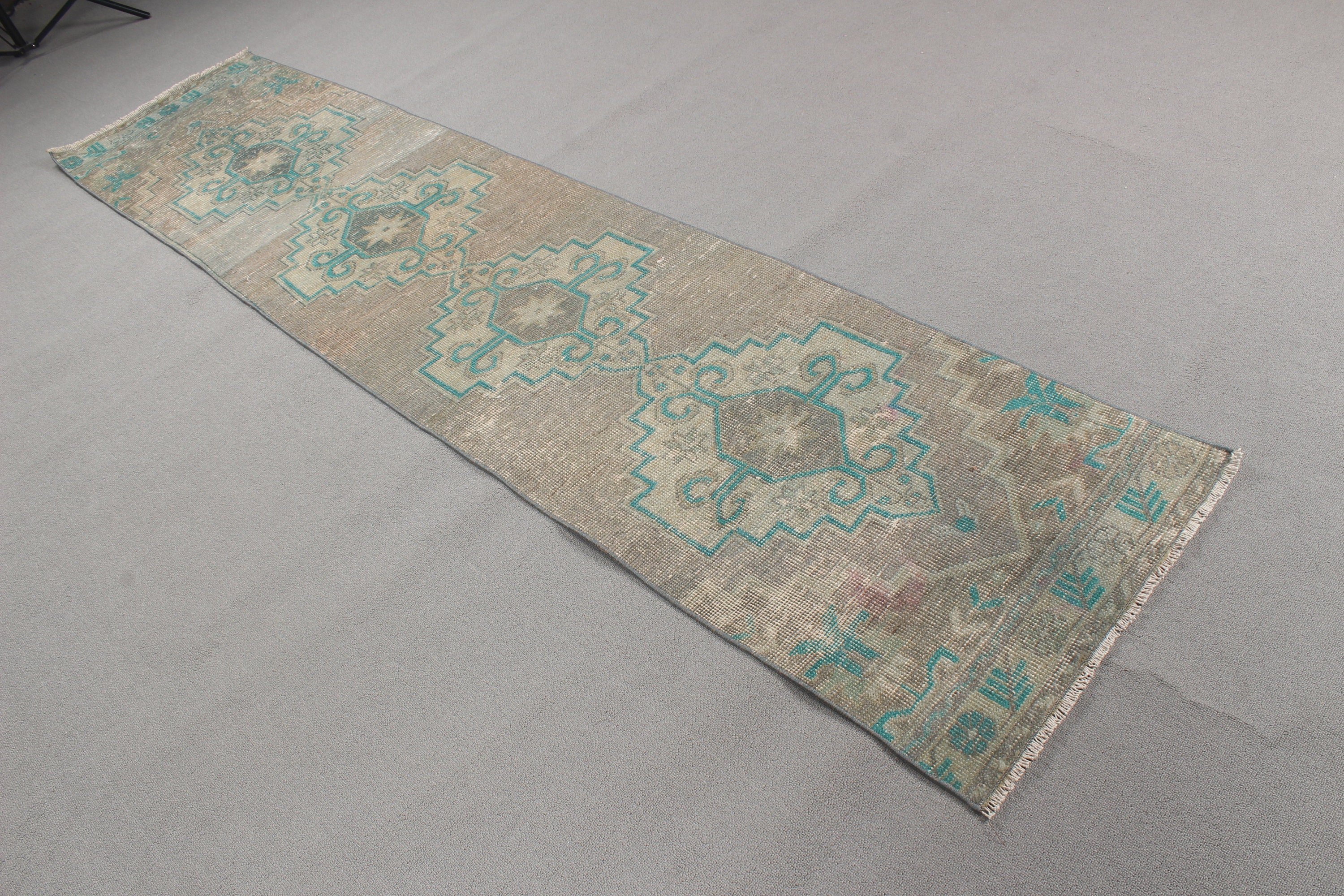 Koridor Halıları, Vintage Halı, 2.1x9.2 ft Runner Halıları, Türk Halısı, Yeşil Mutfak Halıları, Yatak Odası Halıları, Beni Ourain Runner Halıları, Yer Halısı