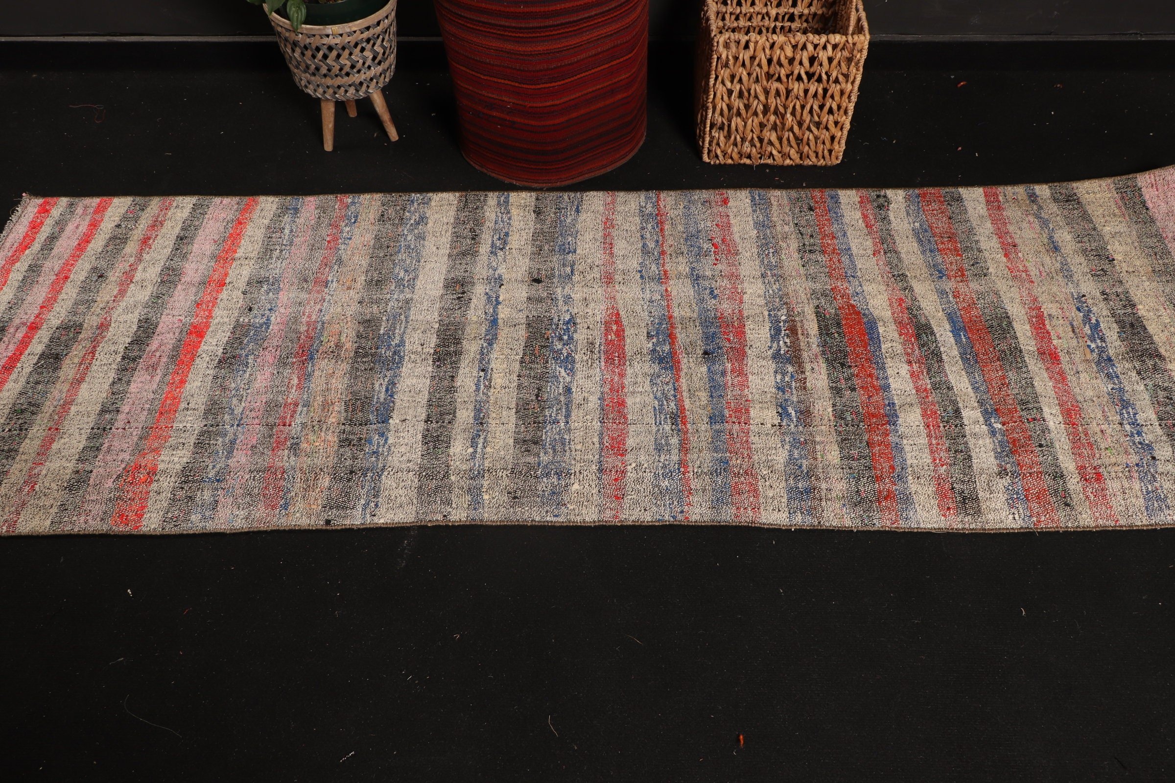 Moroccan Rug, Blue Bedroom Rugs, Hallway Rug, Kilim, Stair Rugs, 2.7x7.9 ft Runner Rug, Turkish Rug, Vintage Rug, Old Rug