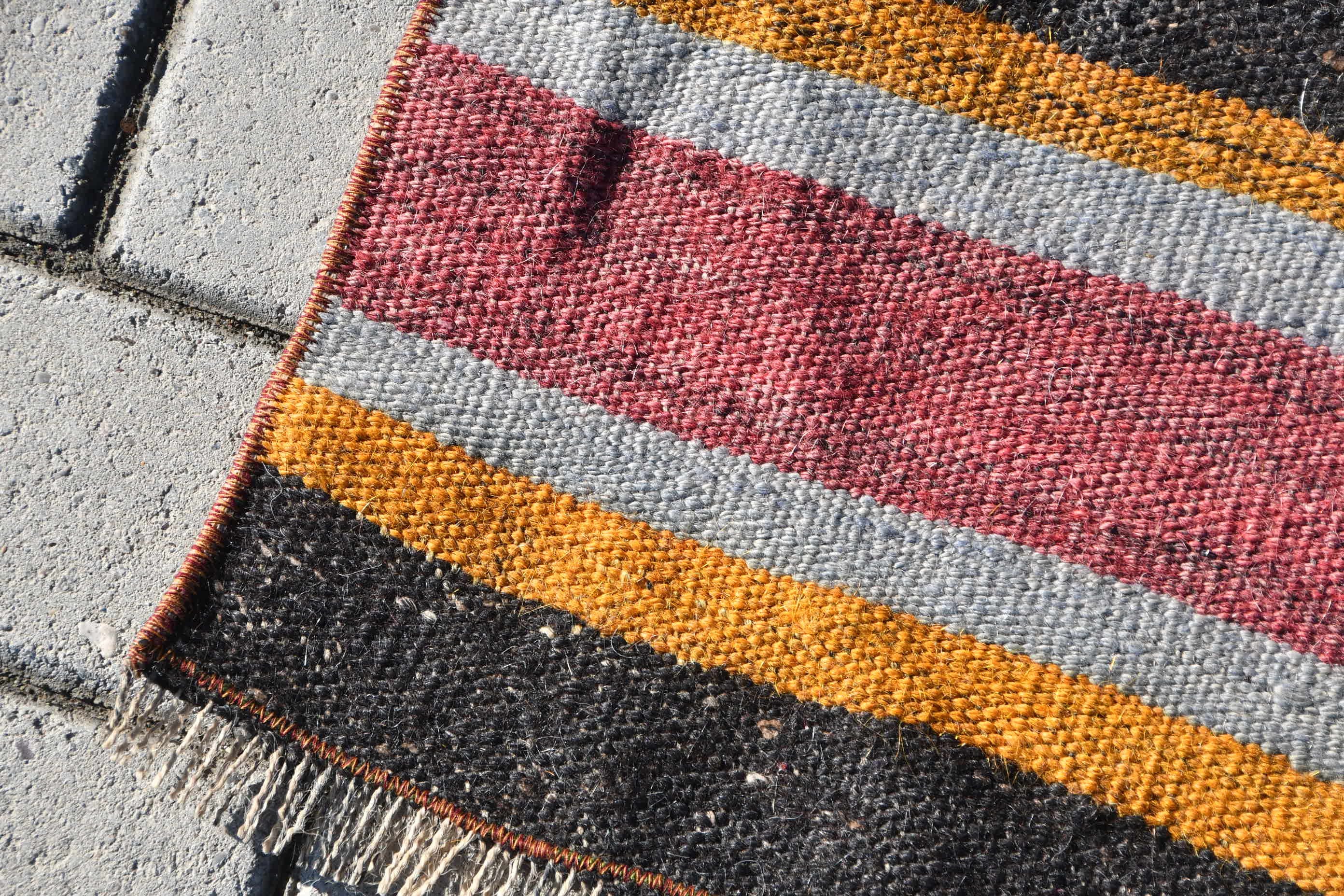 45x85 cm Küçük Kilim, Mutfak Kilim, Duvar Kilim, Nostaljik Kilim, Araba paspası Kilim, Mutfak Kilim, Siyah Fas Kilim, Antik Kilim