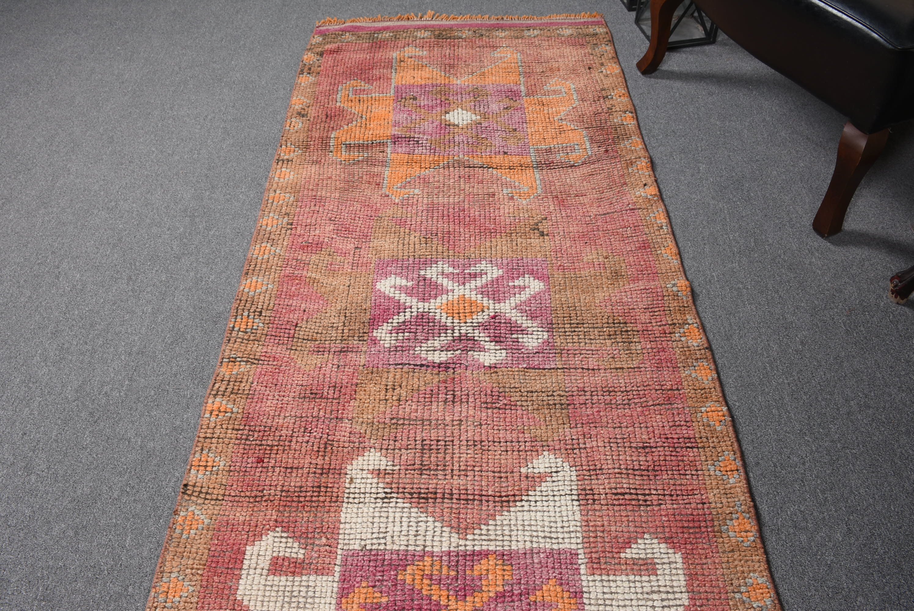 Corridor Rugs, Rugs for Stair, Wool Rugs, 2.9x10.8 ft Runner Rug, Red Kitchen Rug, Dorm Rug, Vintage Rugs, Anatolian Rug, Turkish Rugs