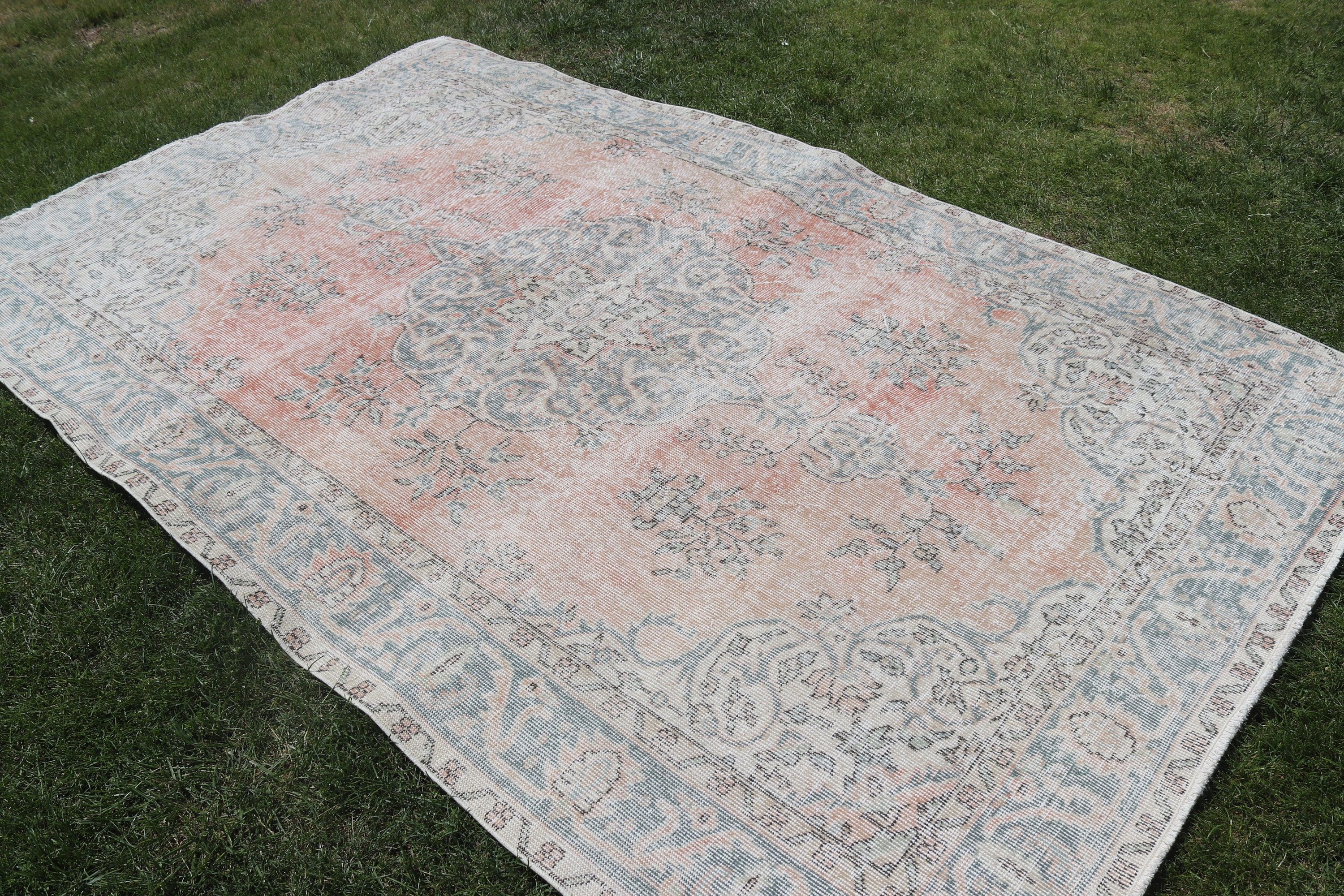 Düz Dokuma Halılar, 5,6x9,1 ft Büyük Halılar, Turuncu Anadolu Halıları, Oturma Odası Halısı, Boho Halısı, Türk Halısı, Etnik Halı, Yatak Odası Halısı, Vintage Halılar