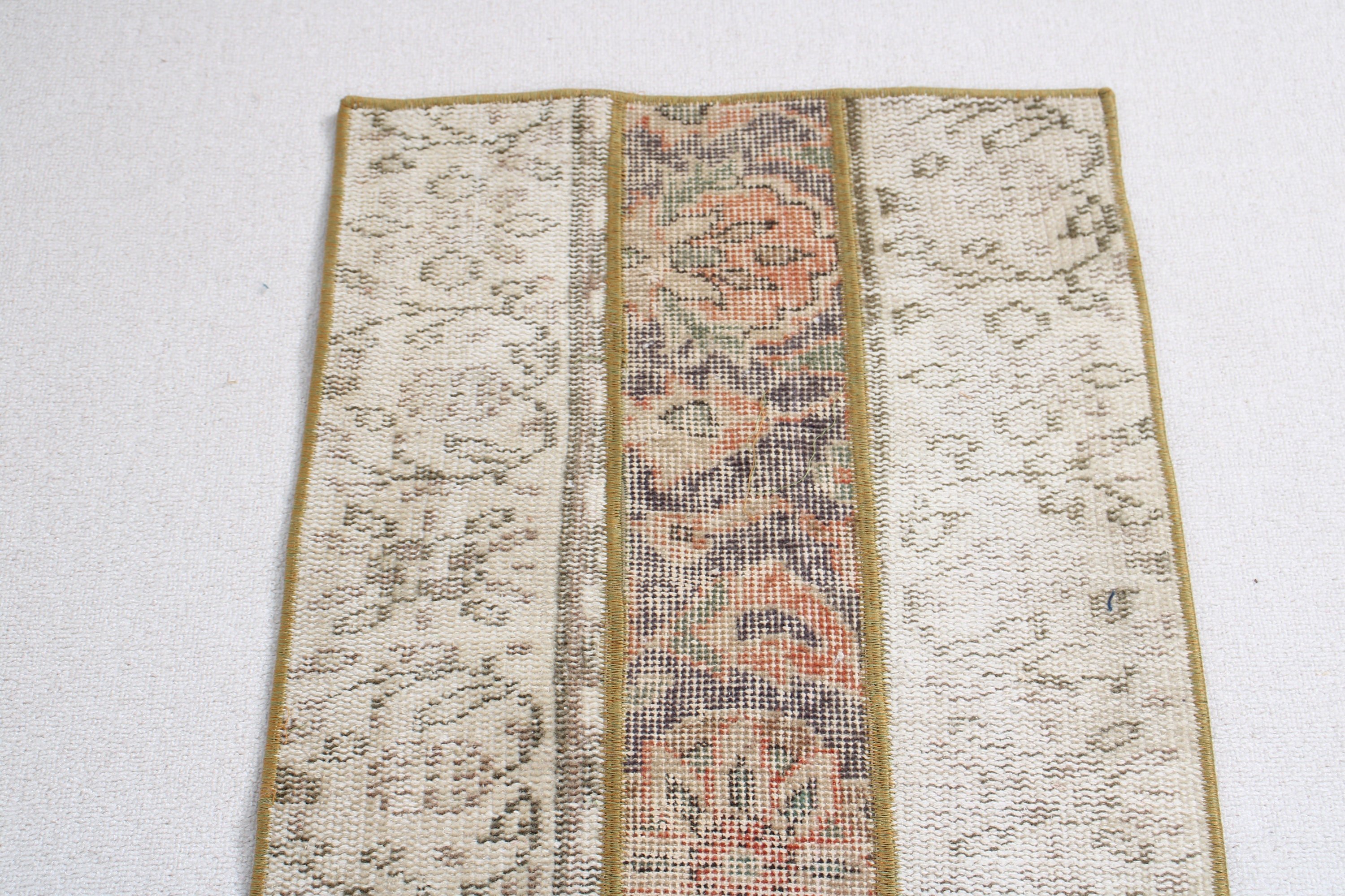 Luxury Rugs, Vintage Rug, Turkish Rugs, Bathroom Rugs, 1.6x3.1 ft Small Rugs, Rugs for Bath, Beige Floor Rugs, Nursery Rugs, Floor Rug