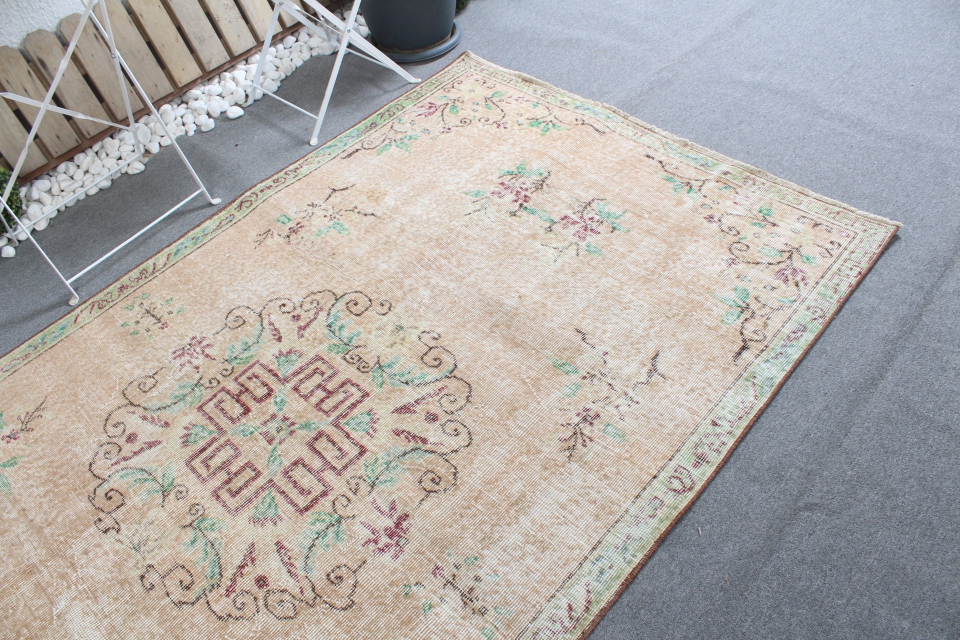 Bedroom Rug, Dining Room Rugs, Vintage Rugs, 4.8x8.5 ft Large Rugs, Brown Oriental Rugs, Salon Rug, Flatweave Rug, Turkish Rug, Wool Rug