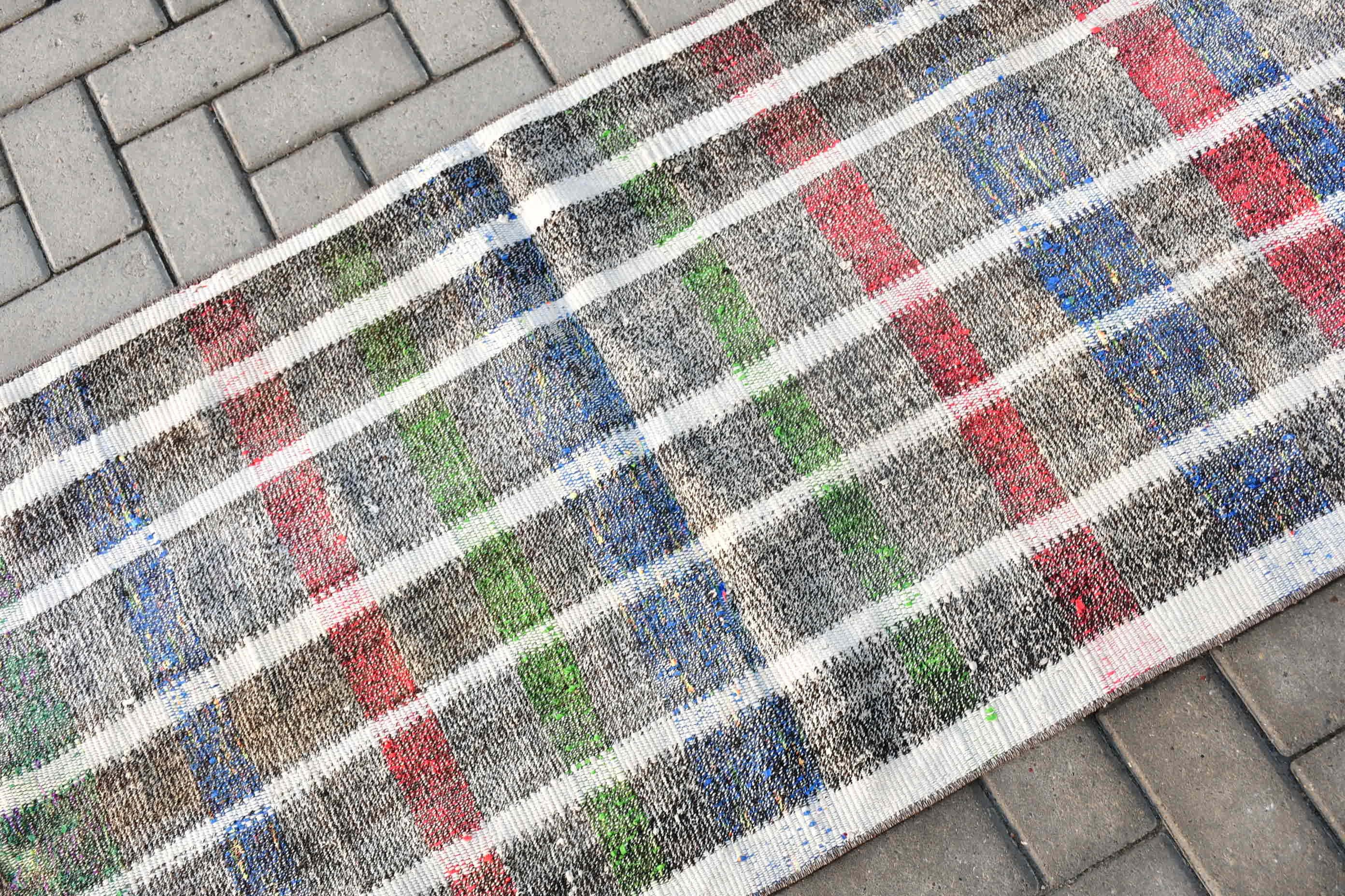 Kilim, Rugs for Stair, Vintage Rug, Moroccan Rug, Old Rug, 2.4x6.8 ft Runner Rug, Hallway Rug, Antique Rug, Turkish Rugs, Beige Cool Rug