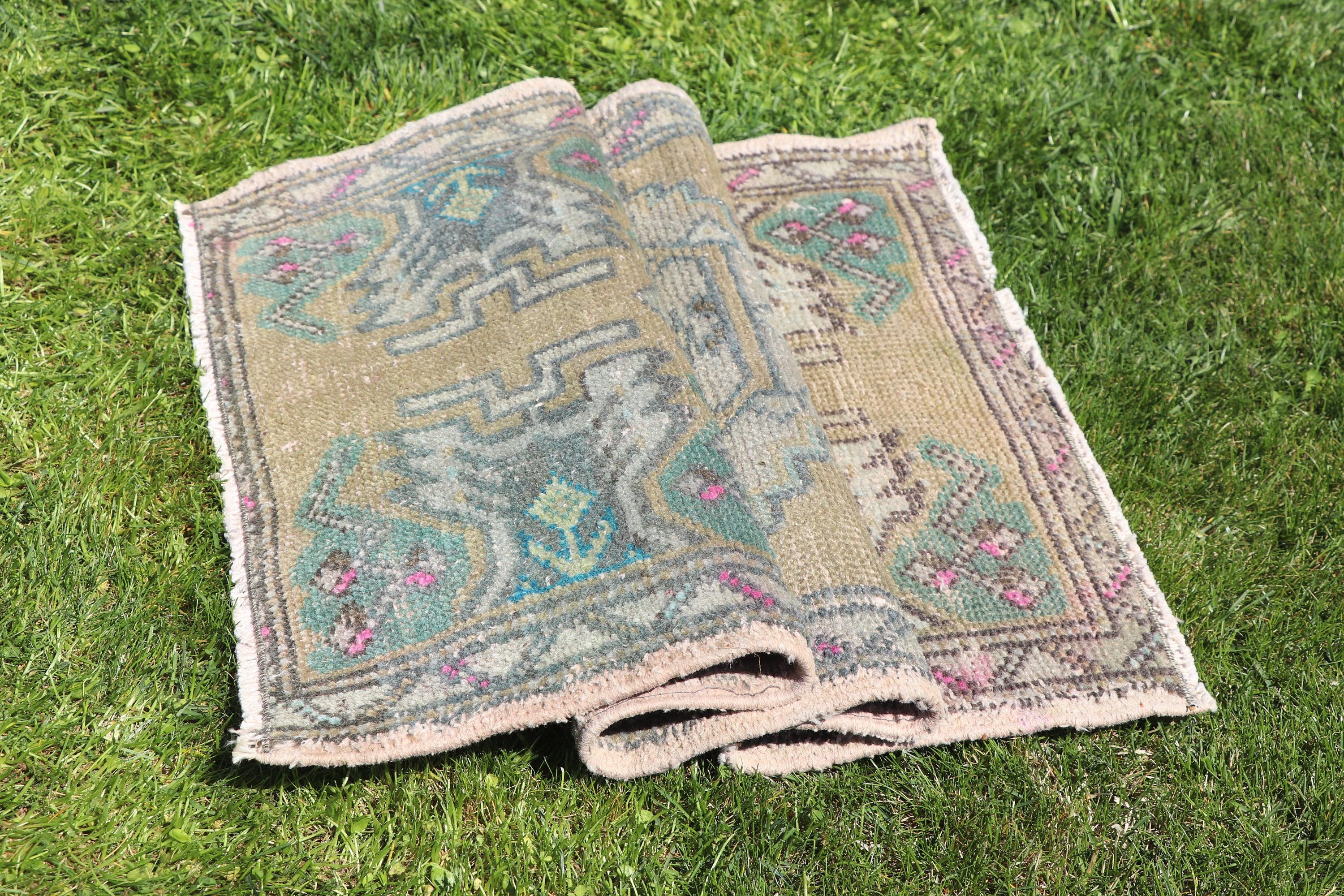 1.6x2.7 ft Küçük Halı, Vintage Halı, Türk Halıları, Turuncu Yer Halısı, Ofis Halıları, Mutfak Halıları, Modern Halı, Küçük Vintage Halılar