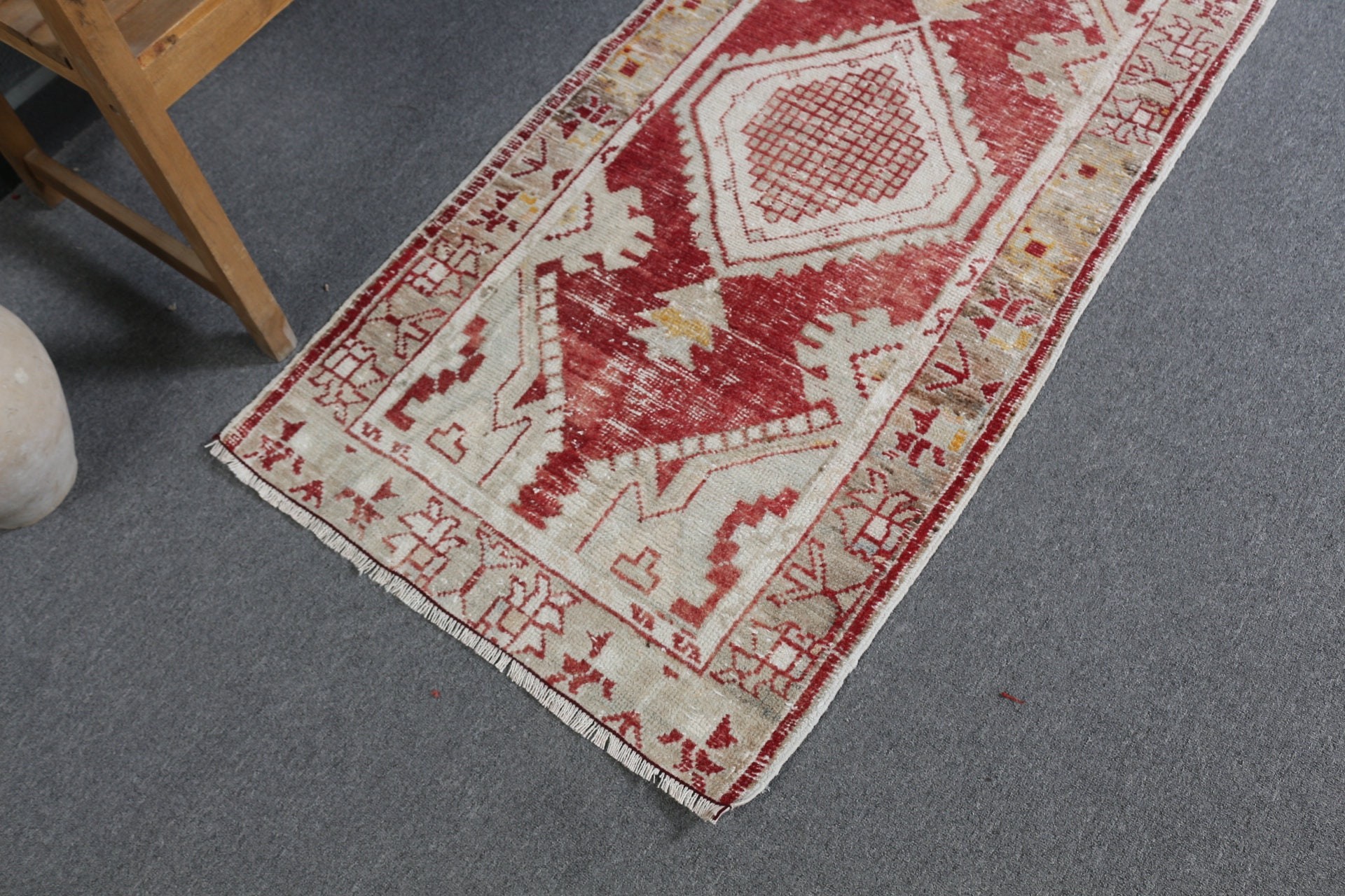 Turkish Rugs, Floor Rug, Rugs for Car Mat, Entry Rugs, Beige Wool Rug, Nursery Rugs, Vintage Rugs, Oushak Rug, 2.4x4.9 ft Small Rug