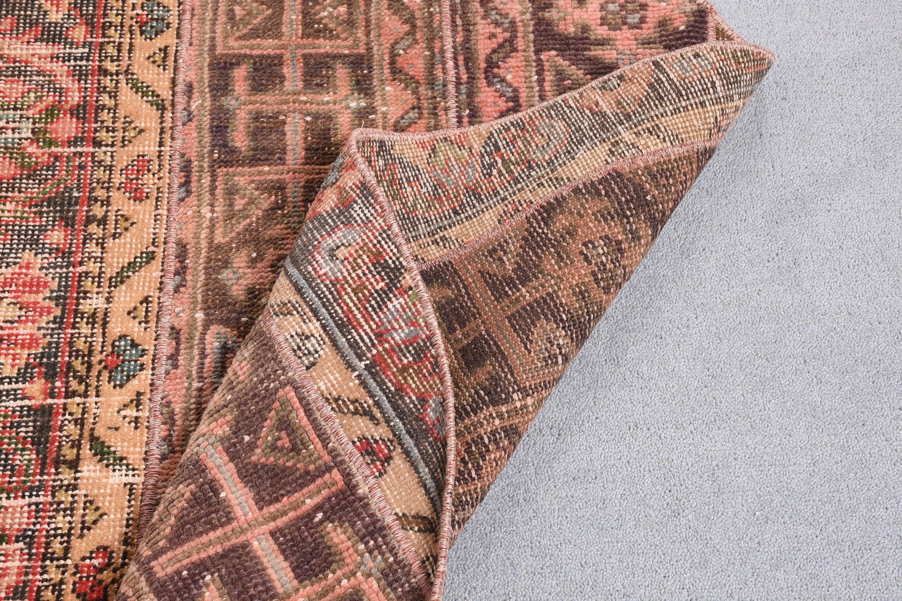 Living Room Rug, Moroccan Rug, Vintage Decor Rug, Oushak Rugs, Ethnic Rug, 4.9x4.9 ft Area Rug, Turkish Rug, Rugs for Kitchen, Vintage Rug