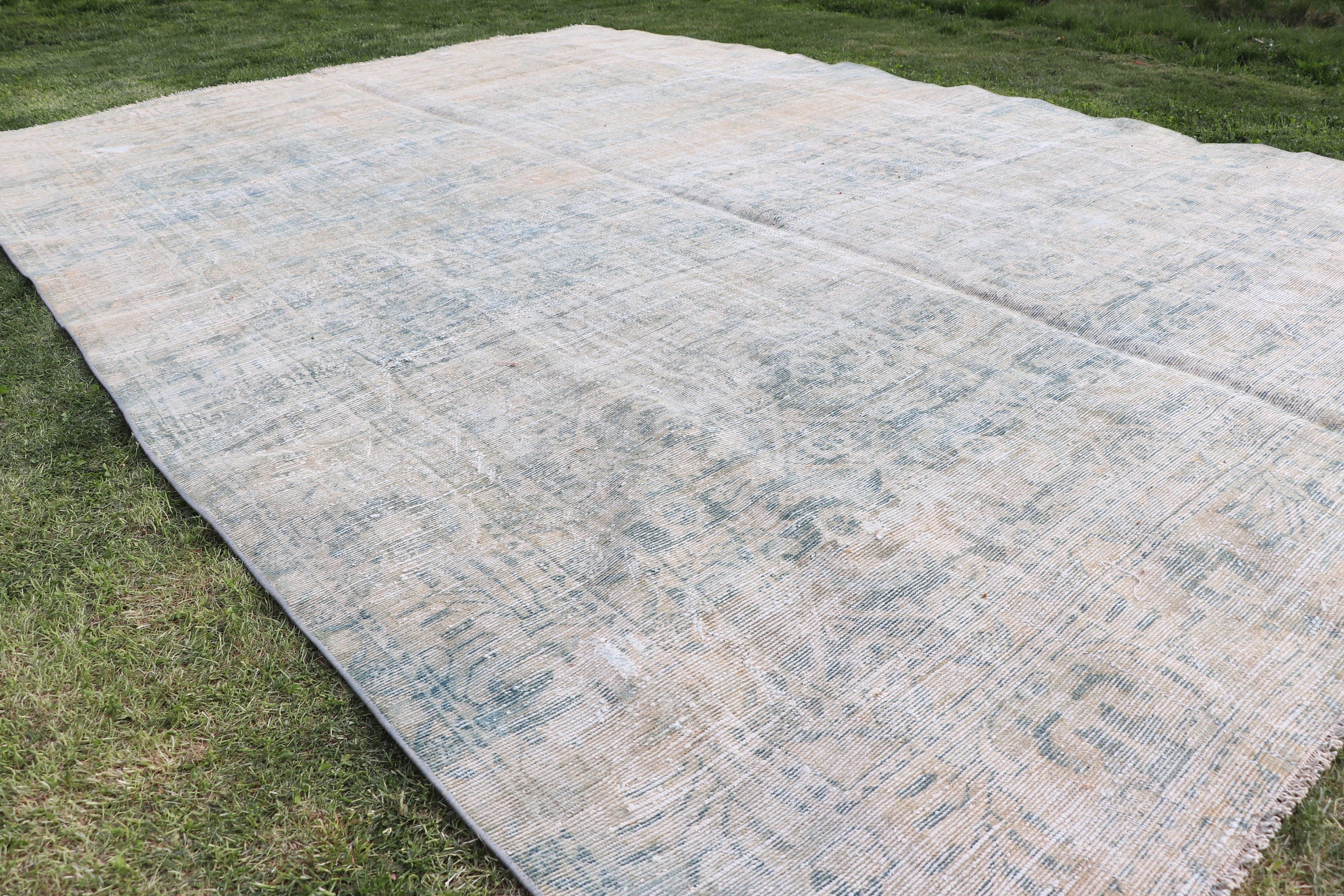 8.2x12.7 ft Oversize Rugs, Modern Rugs, Saloon Rug, Turkish Rug, Tribal Rug, Vintage Rugs, Boho Rug, Living Room Rugs, Bronze Neutral Rugs